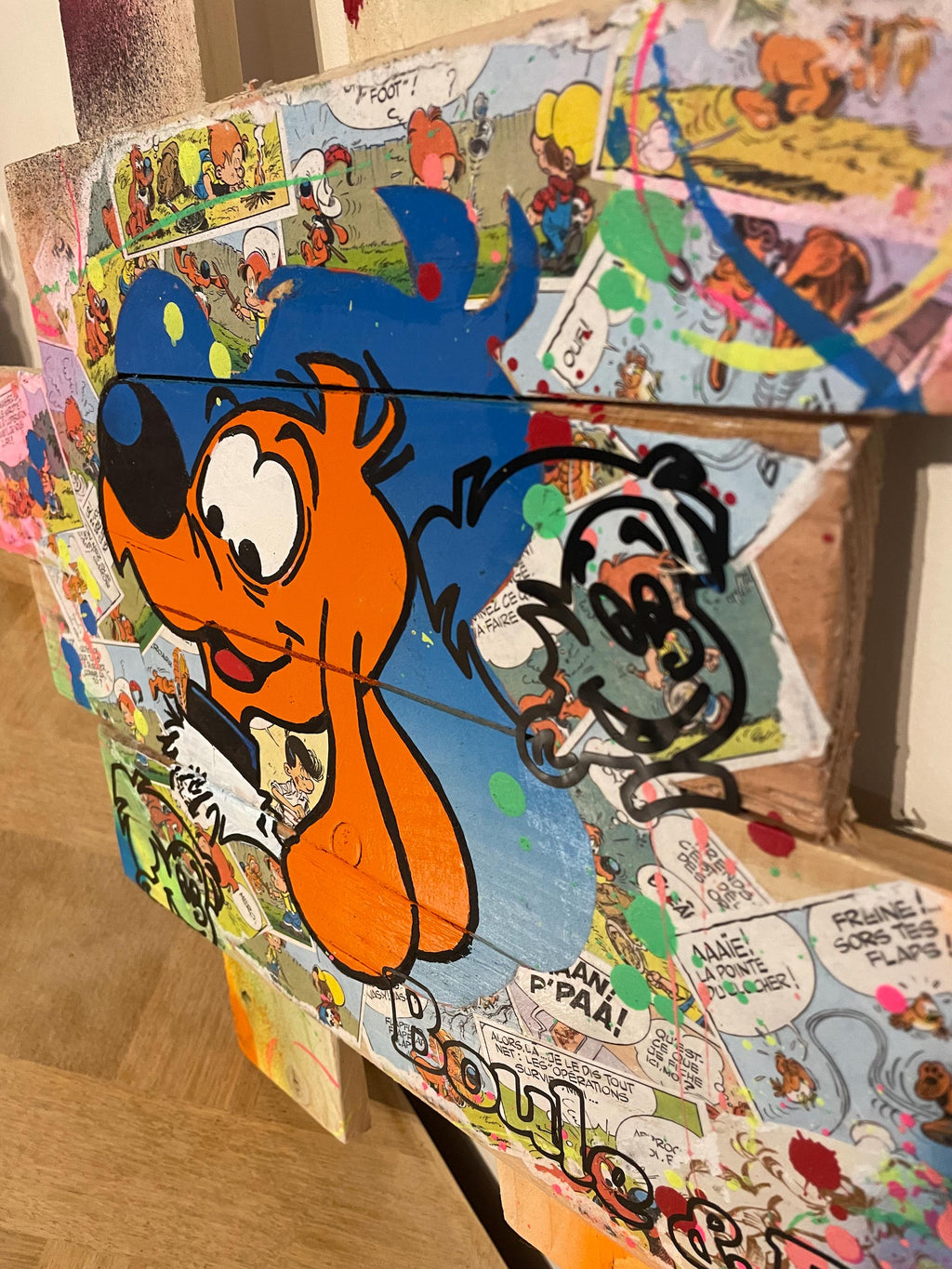 Tableau Pop Art Boule et Bill