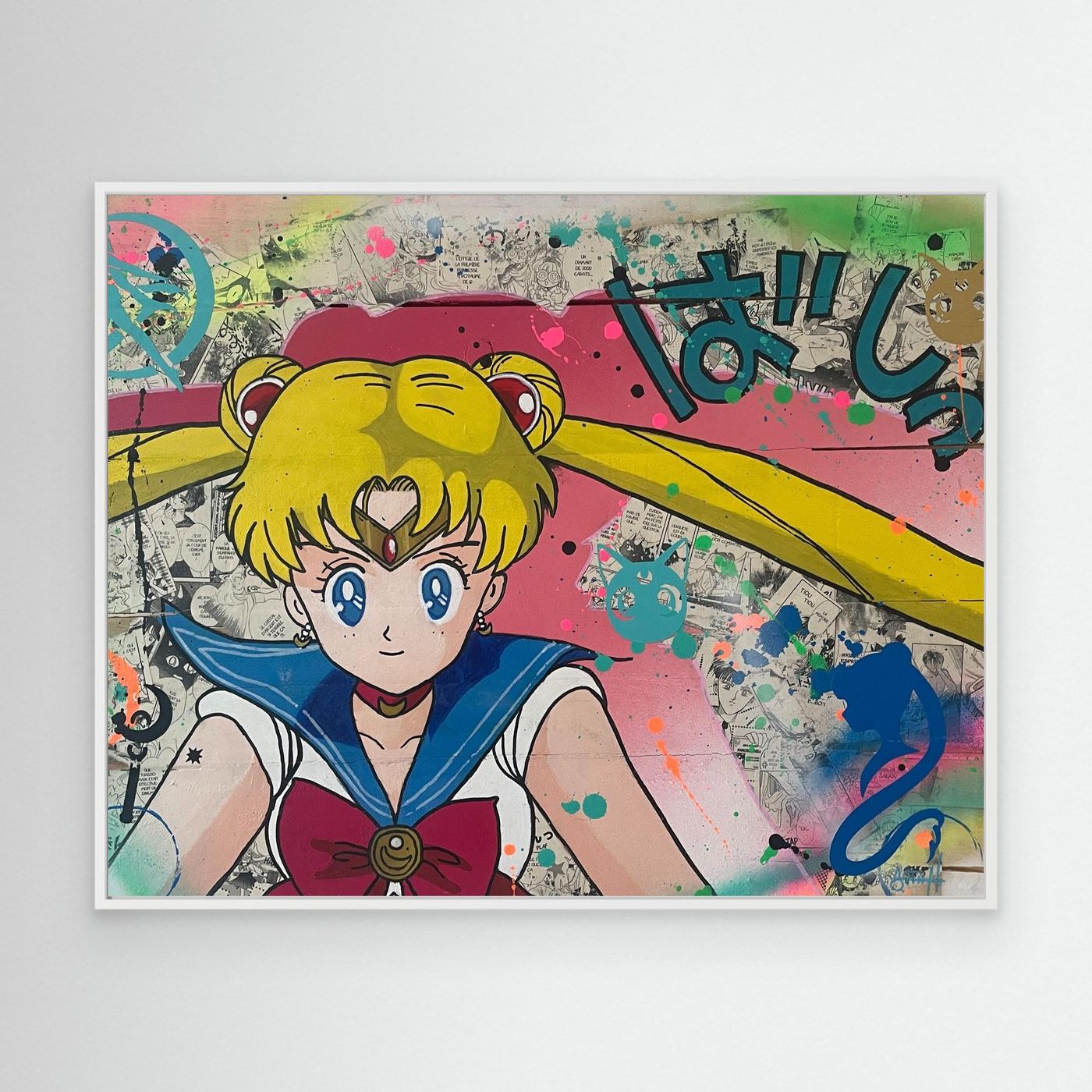 Sailor Moon impression sur toile de l'œuvre originale de Vincent STREIFF