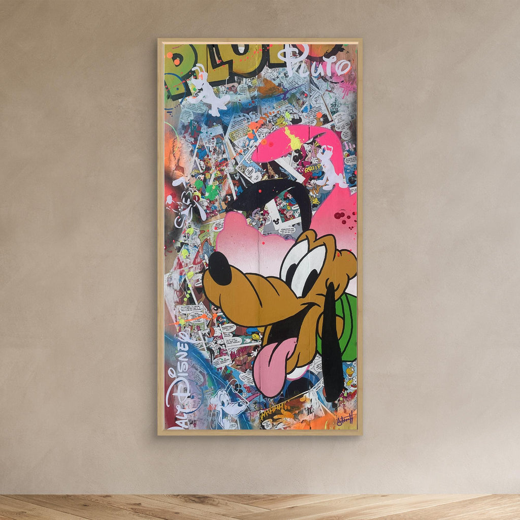 Pluto reproduction officielle sur toile de l'œuvre de Vincent STREIFF