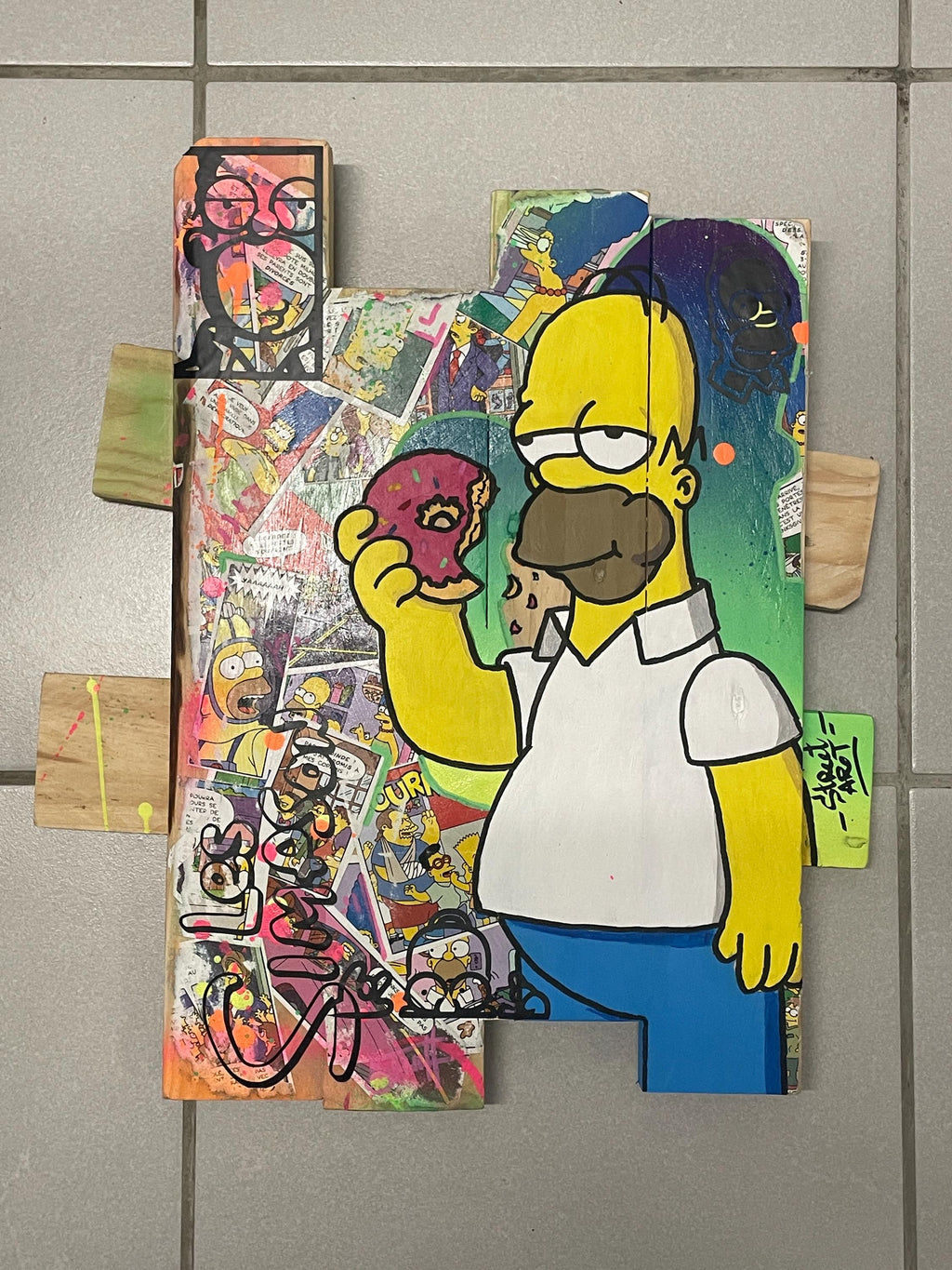 Tableau Pop Art OMER SIMPSONS