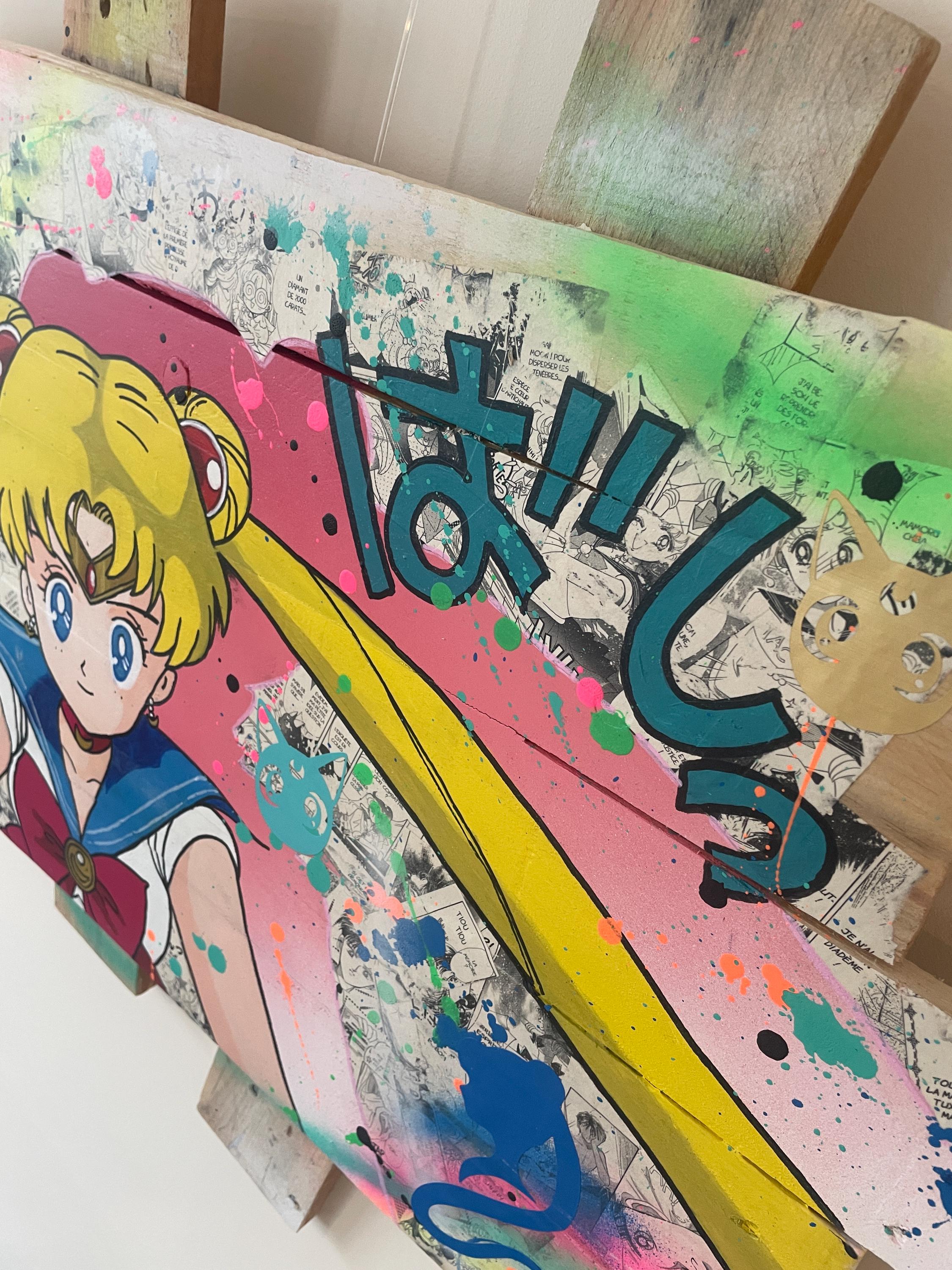 Tableau pop art Sailor Moon