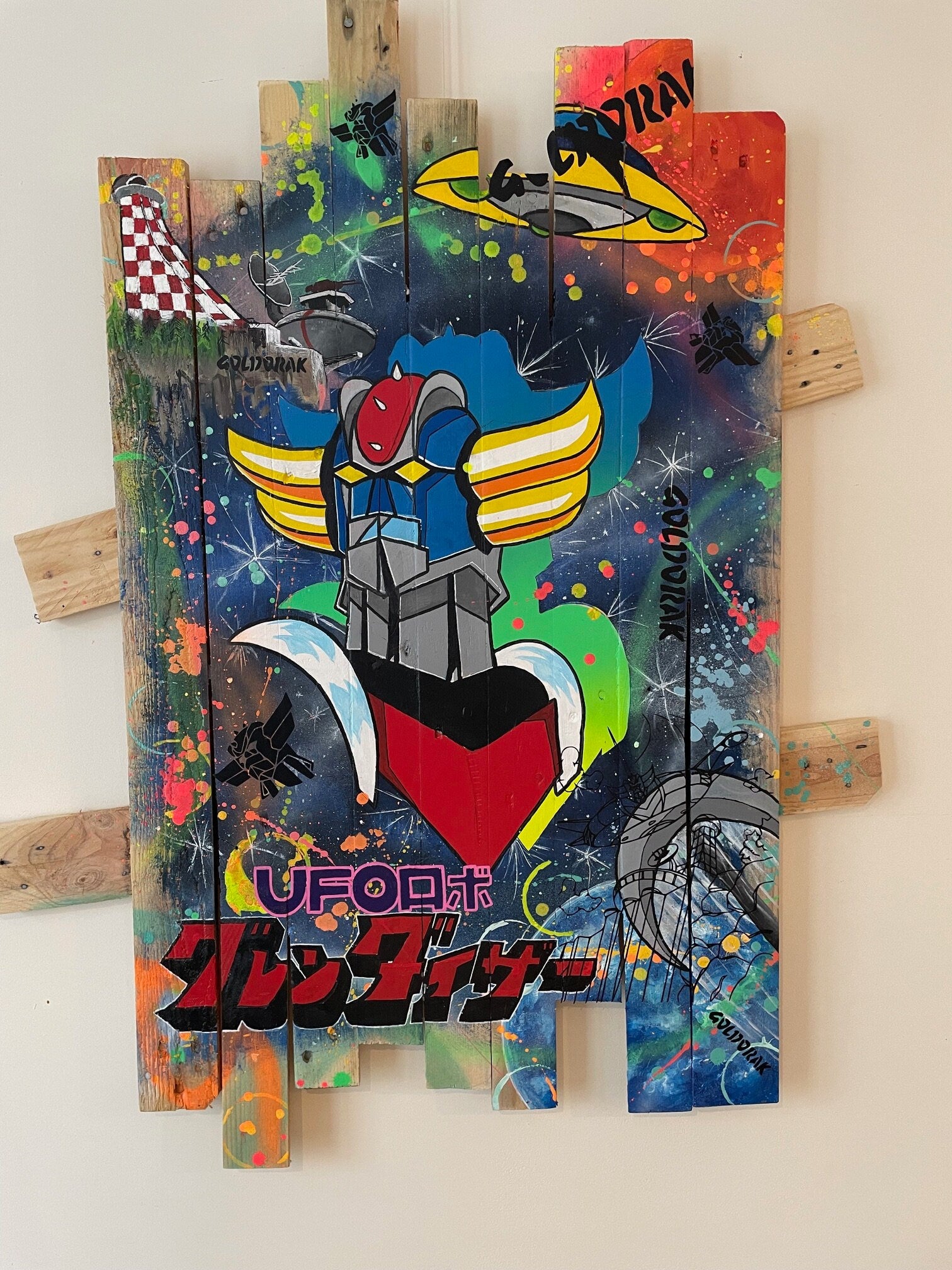 Tableau Pop Art GOLDORAK