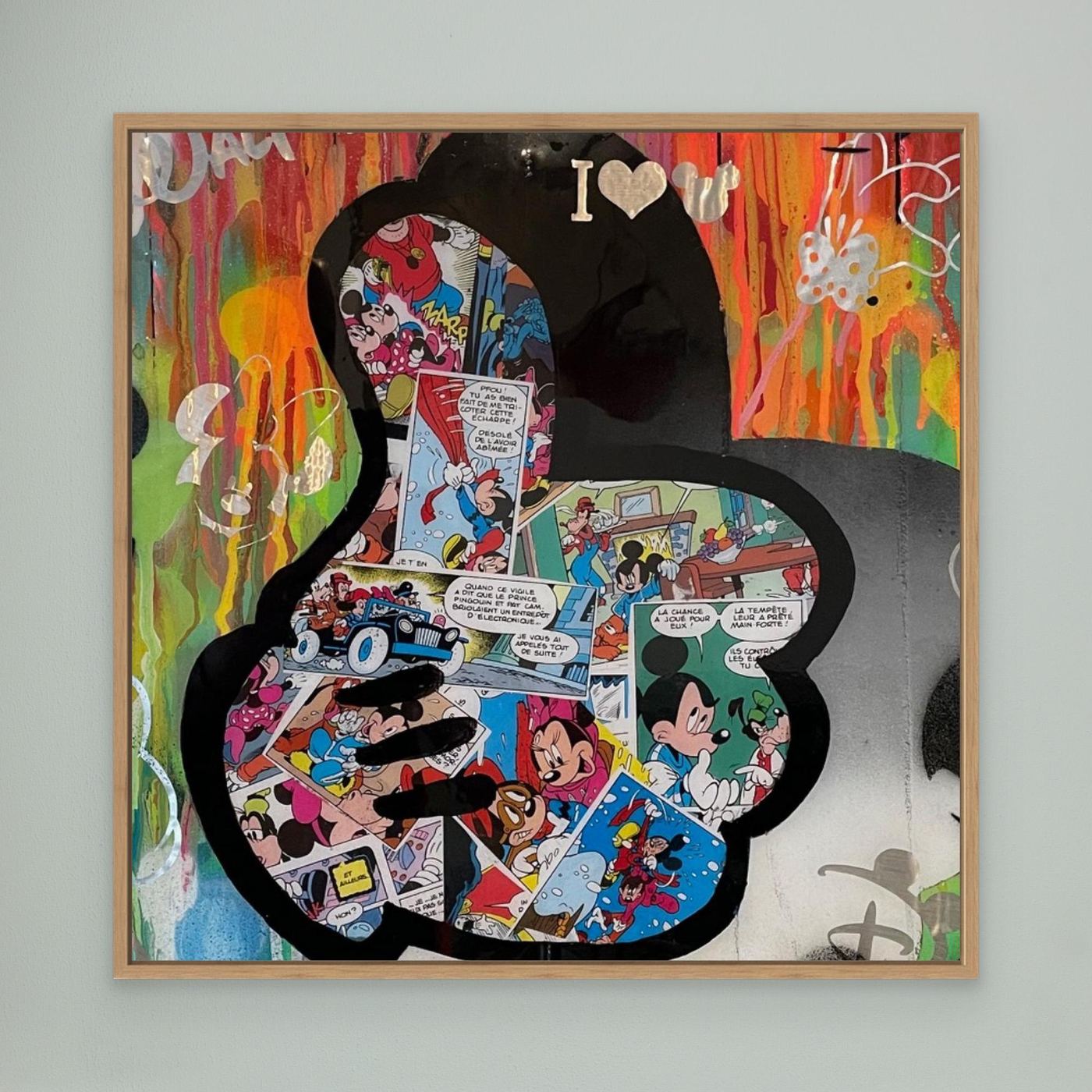 Main de Mickey - impression sur toile de l'œuvre originale de Vincent STREIFF