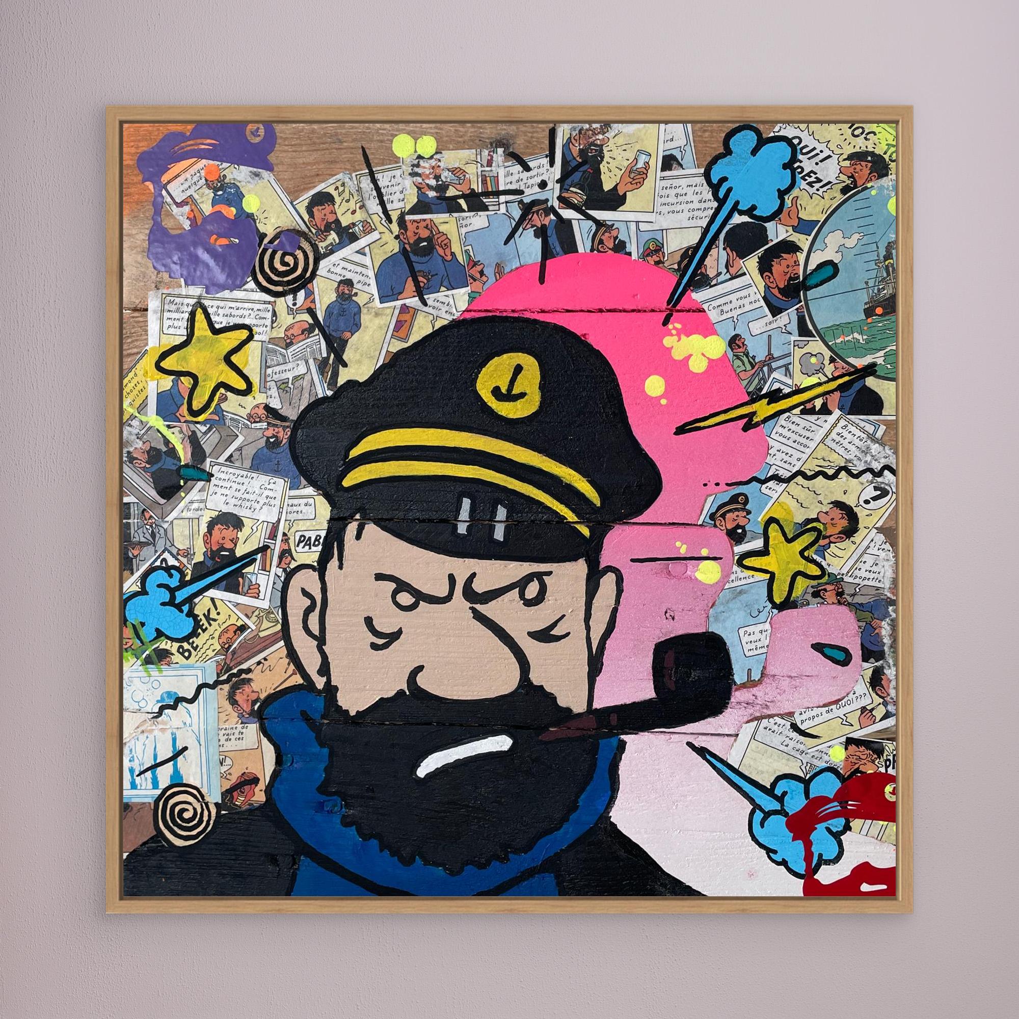 Capitaine face reproduction officielle sur toile