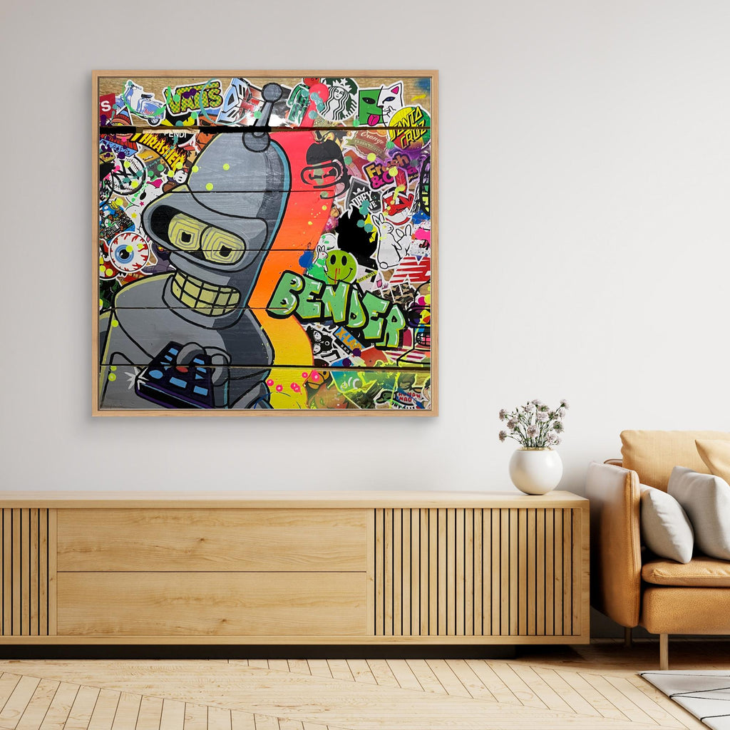 Bender reproduction officielle sur toile