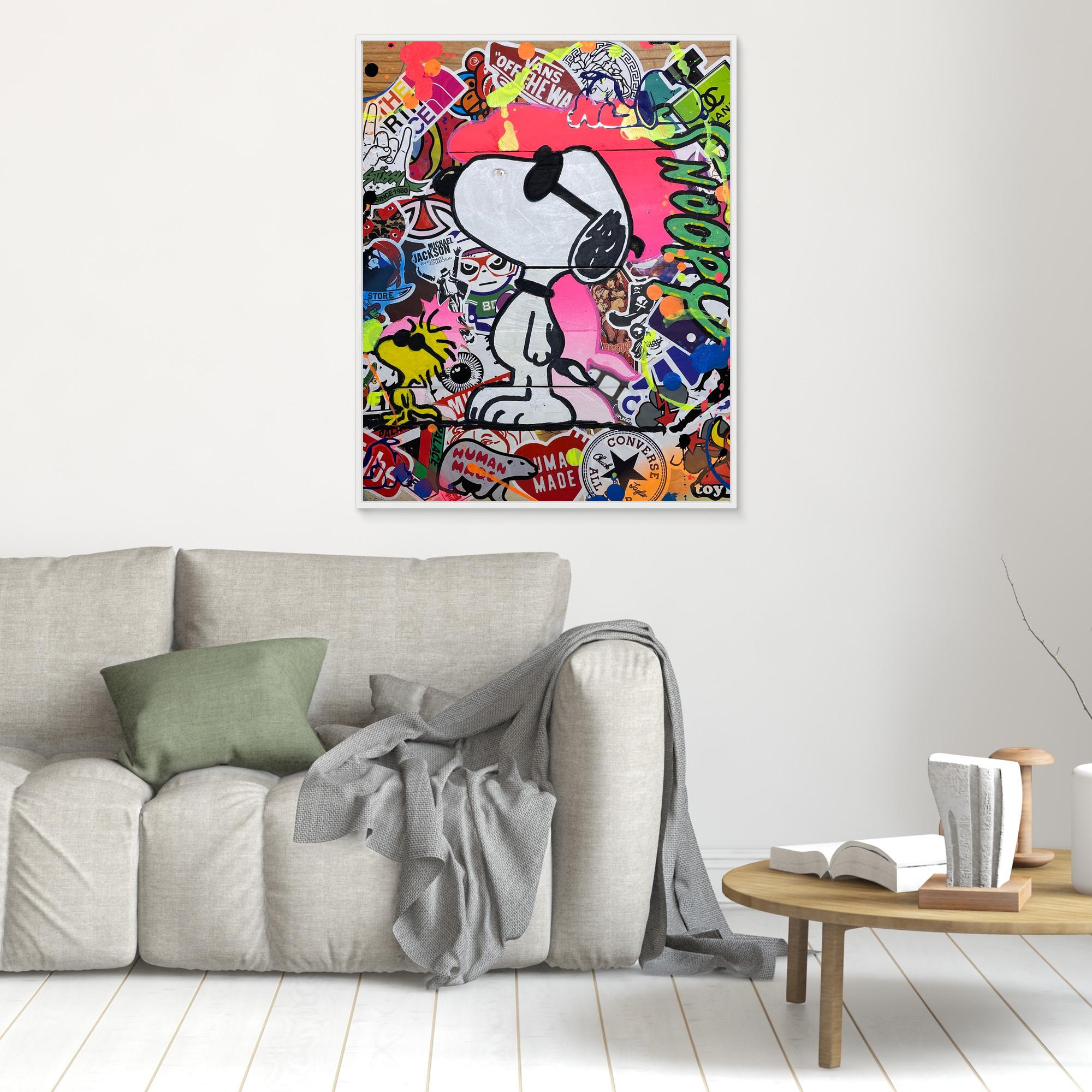 Snoopy reproduction officielle sur toile