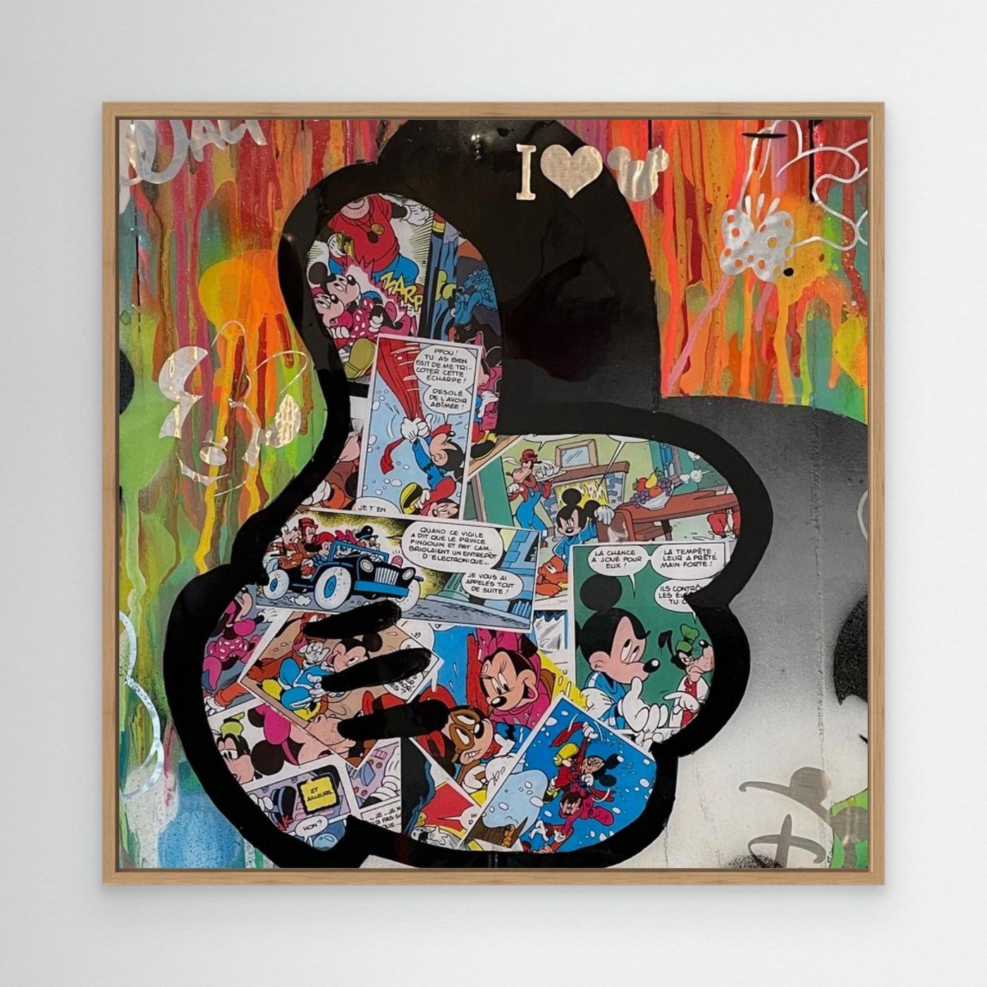 Main de Mickey - impression sur toile de l'œuvre originale de Vincent STREIFF
