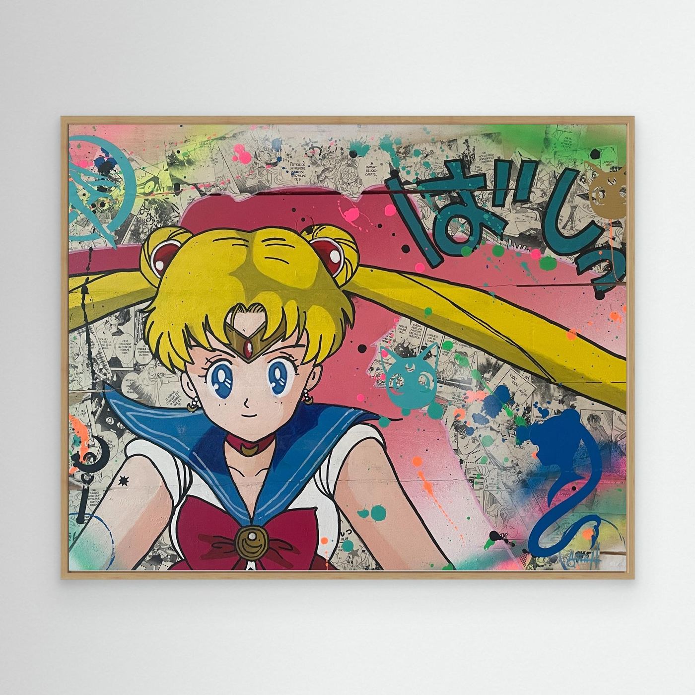 Sailor Moon impression sur toile de l'œuvre originale de Vincent STREIFF