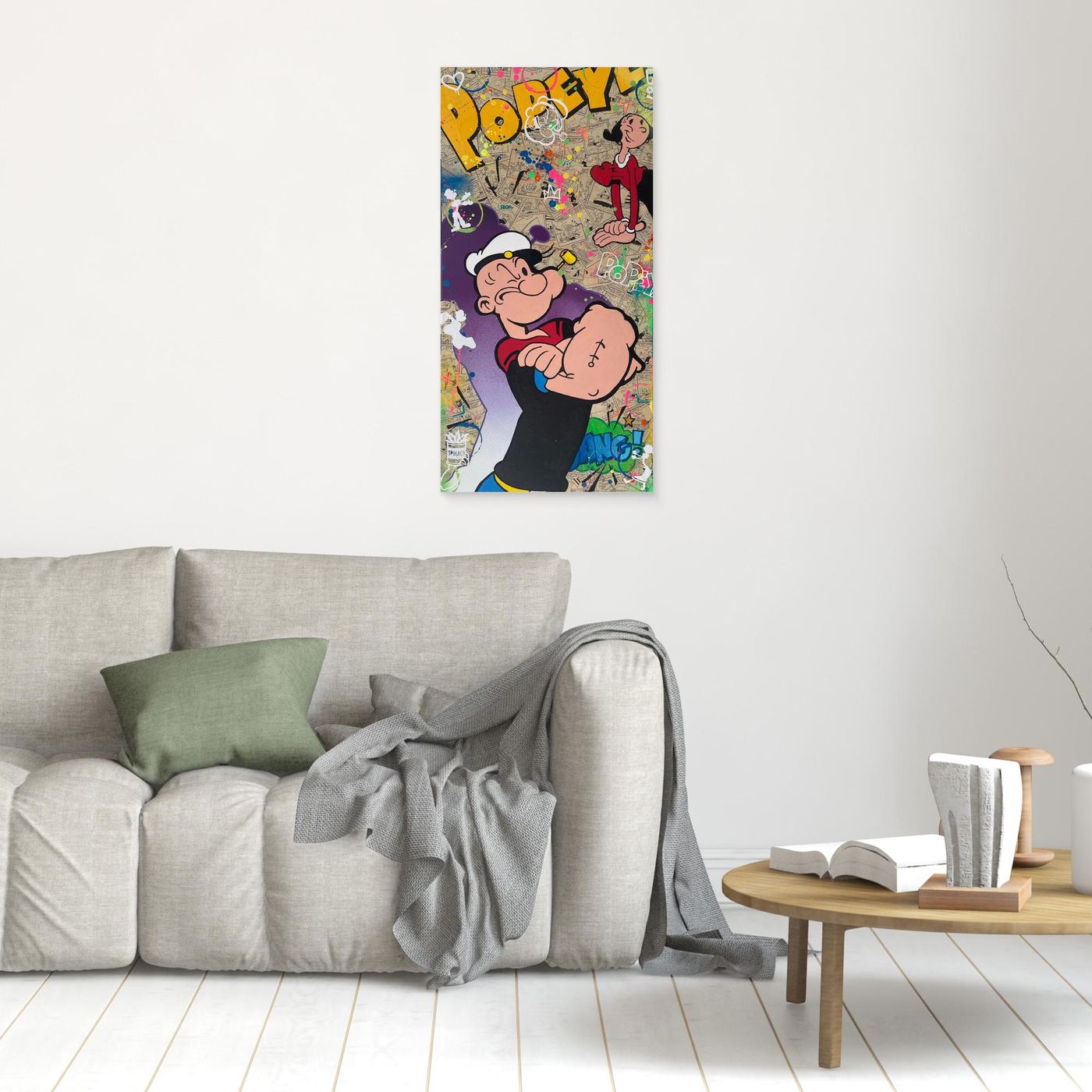 Popeye & Olive Pop Art impression de l'œuvre originale de Vincent STREIFF