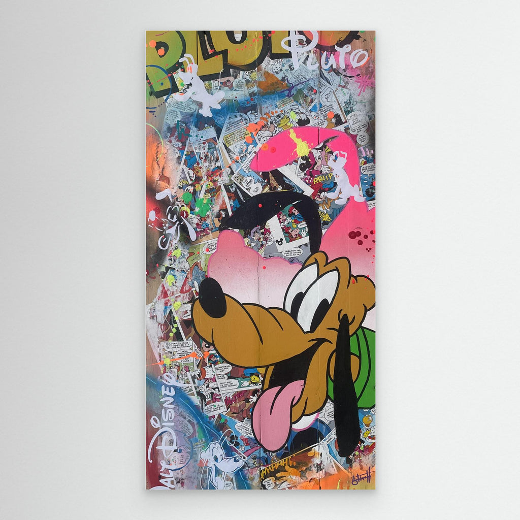 Pluto reproduction officielle sur toile de l'œuvre de Vincent STREIFF