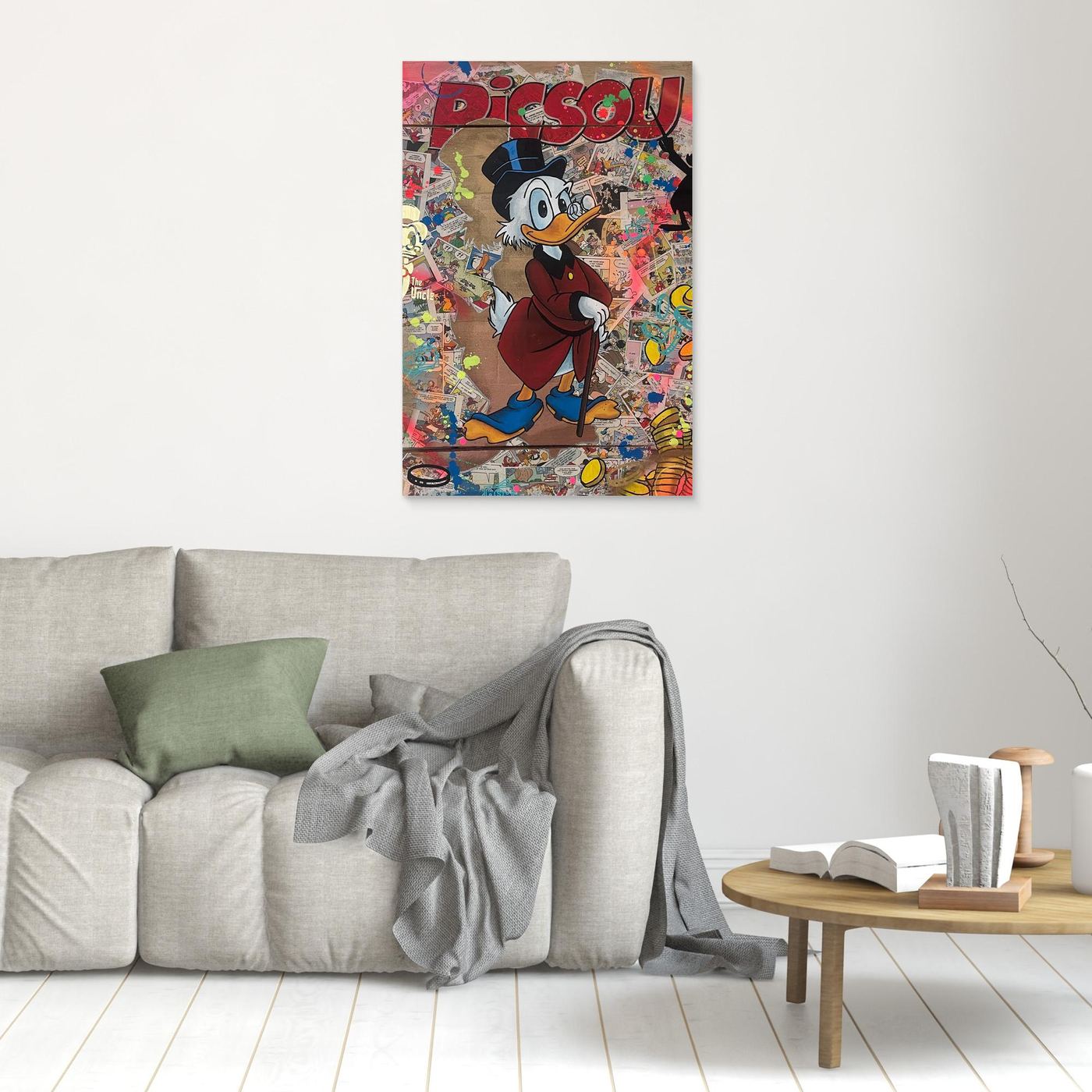 Picsou impression sur toile de l'œuvre originale de Vincent STREIFF