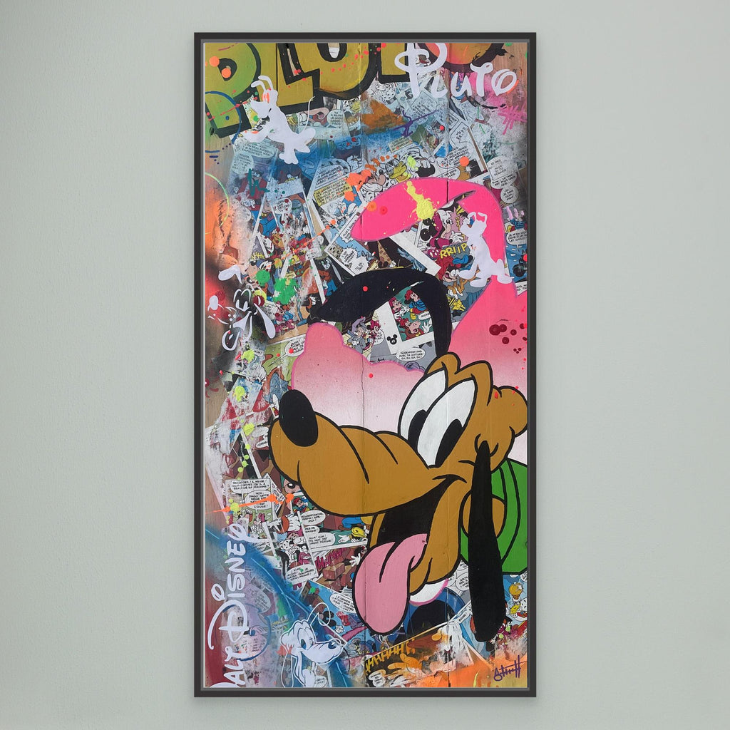 Pluto reproduction officielle sur toile de l'œuvre de Vincent STREIFF