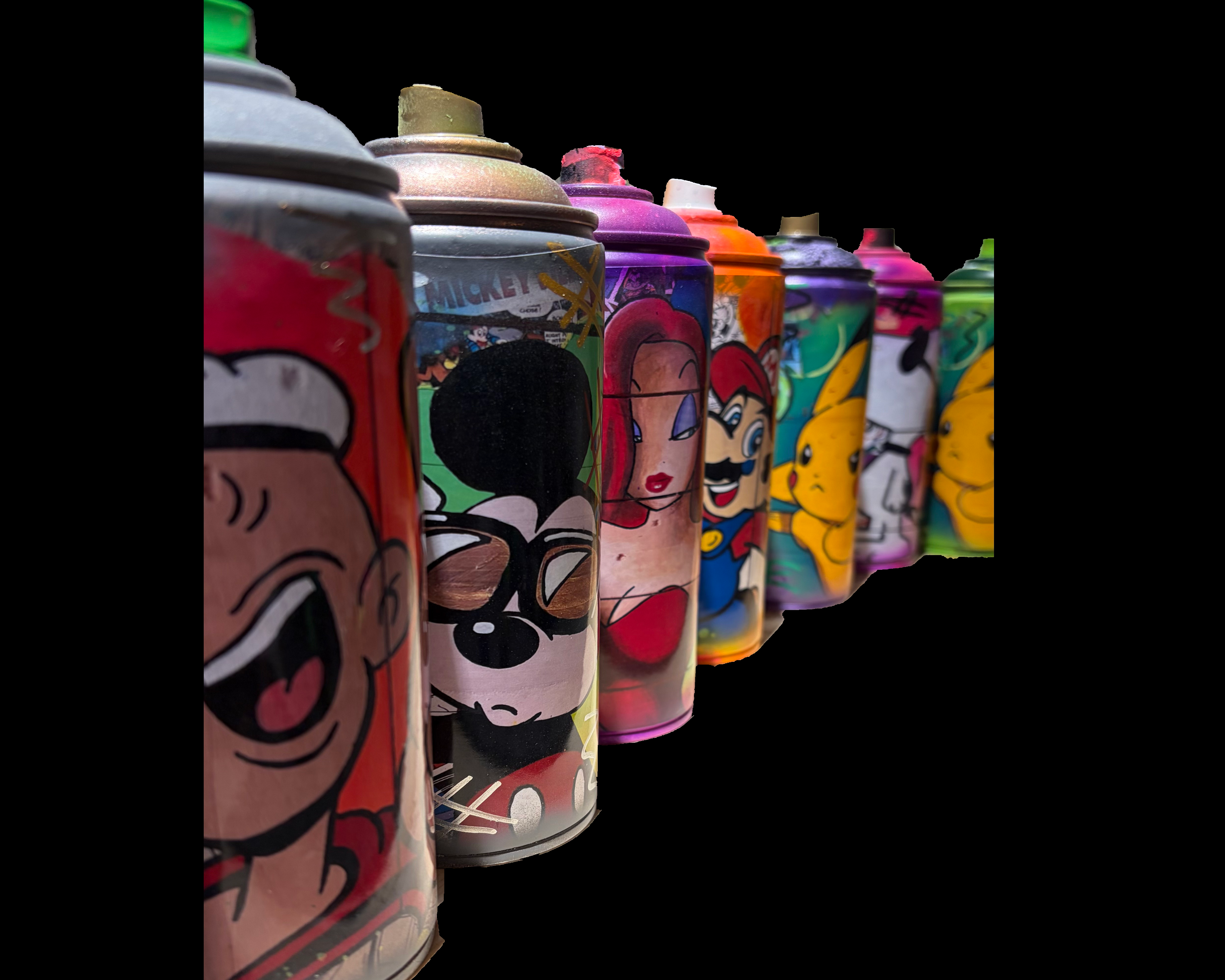 Bombe de peinture customisée par Vincent STREIFF