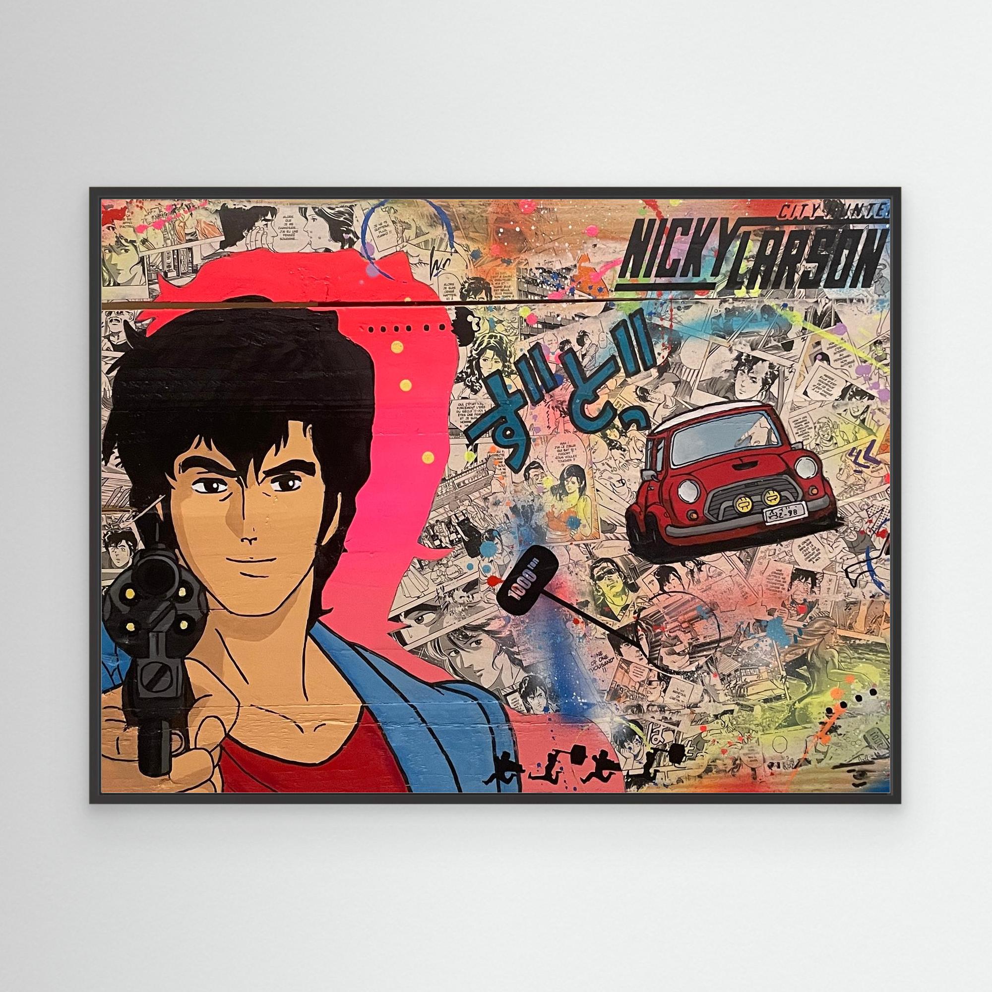 Nicky Larson reproduction officielle sur toile de l'œuvre de Vincent STREIFF