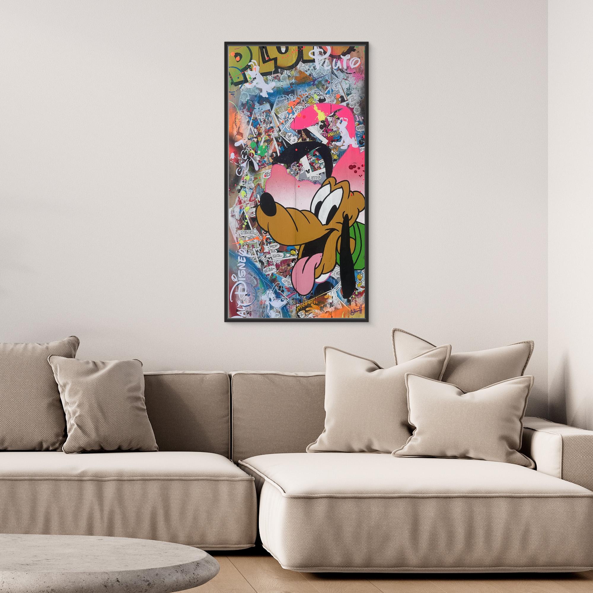 Pluto reproduction officielle sur toile de l'œuvre de Vincent STREIFF