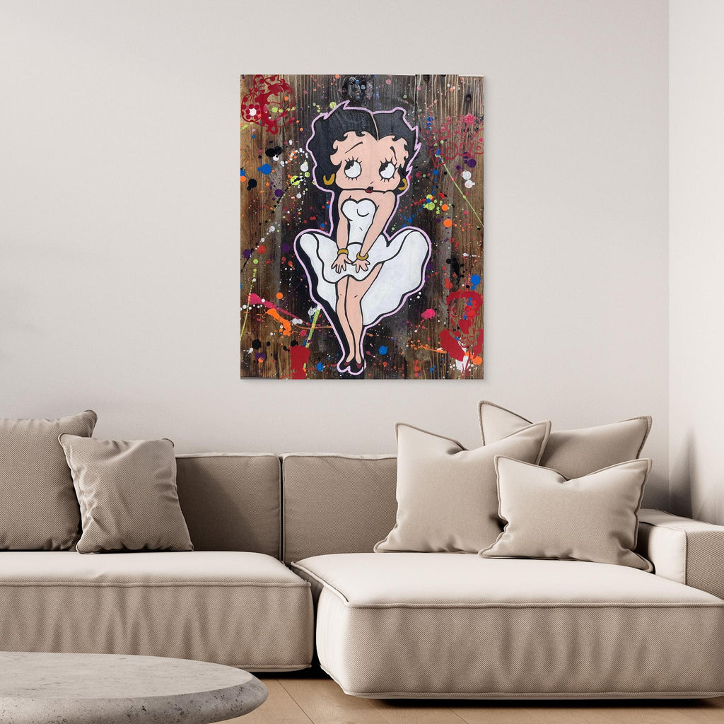 Betty Boop reporduction officielle sur toile