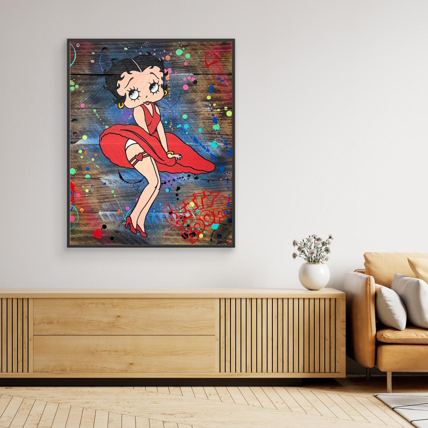 Betty Boop Rouge impression de l'œuvre originale de Vincent STREIFF