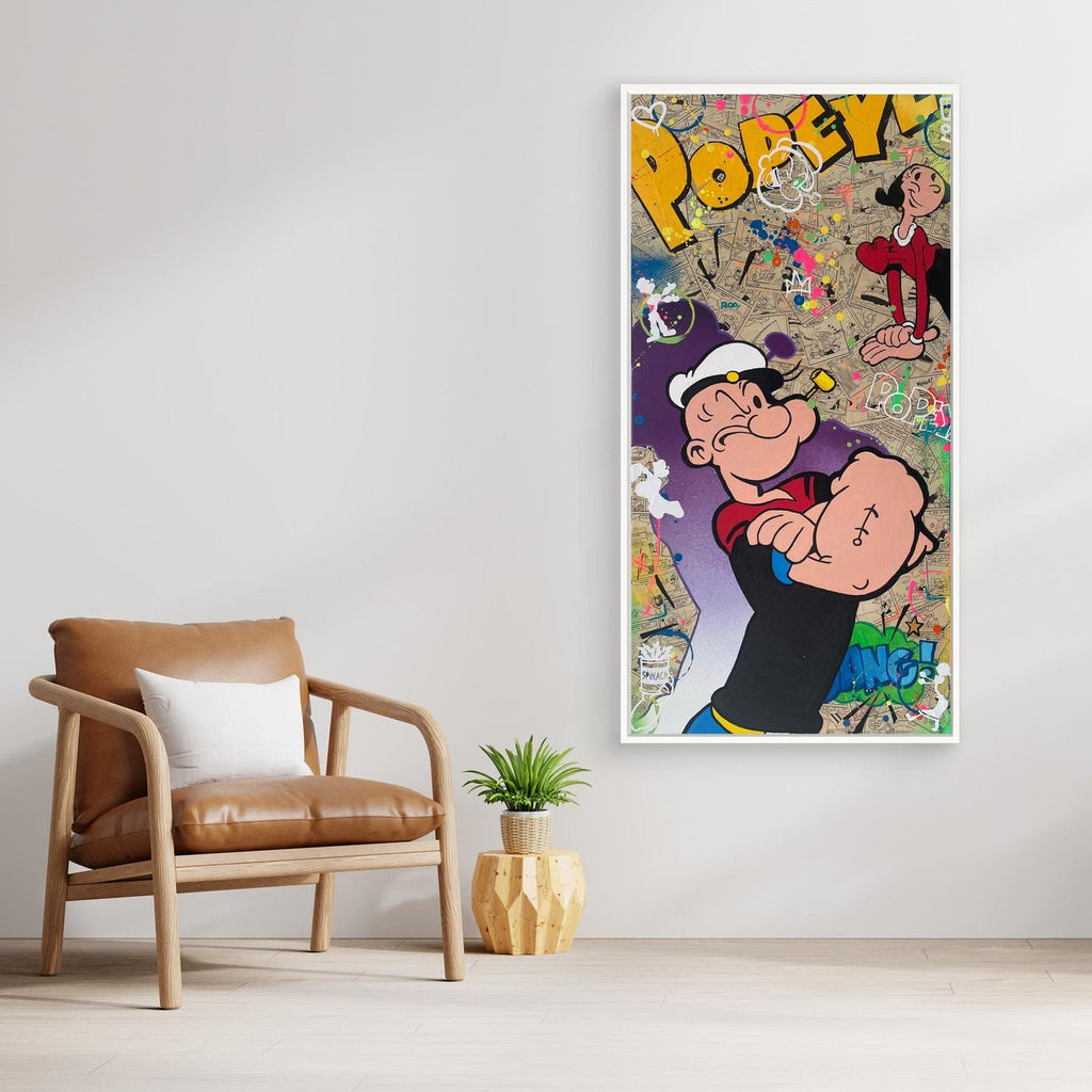 Popeye & Olive Pop Art impression de l'œuvre originale de Vincent STREIFF