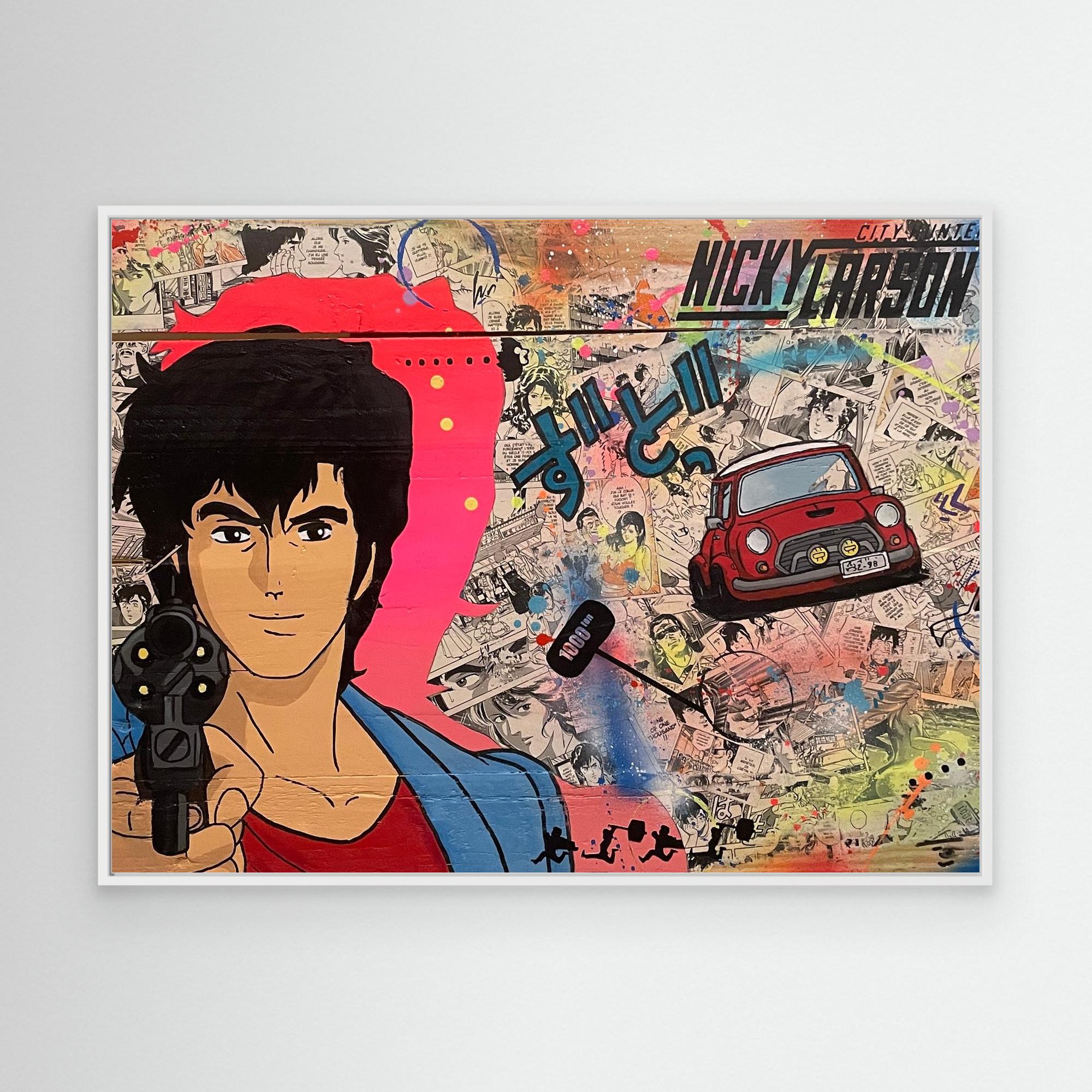 Nicky Larson reproduction officielle sur toile de l'œuvre de Vincent STREIFF
