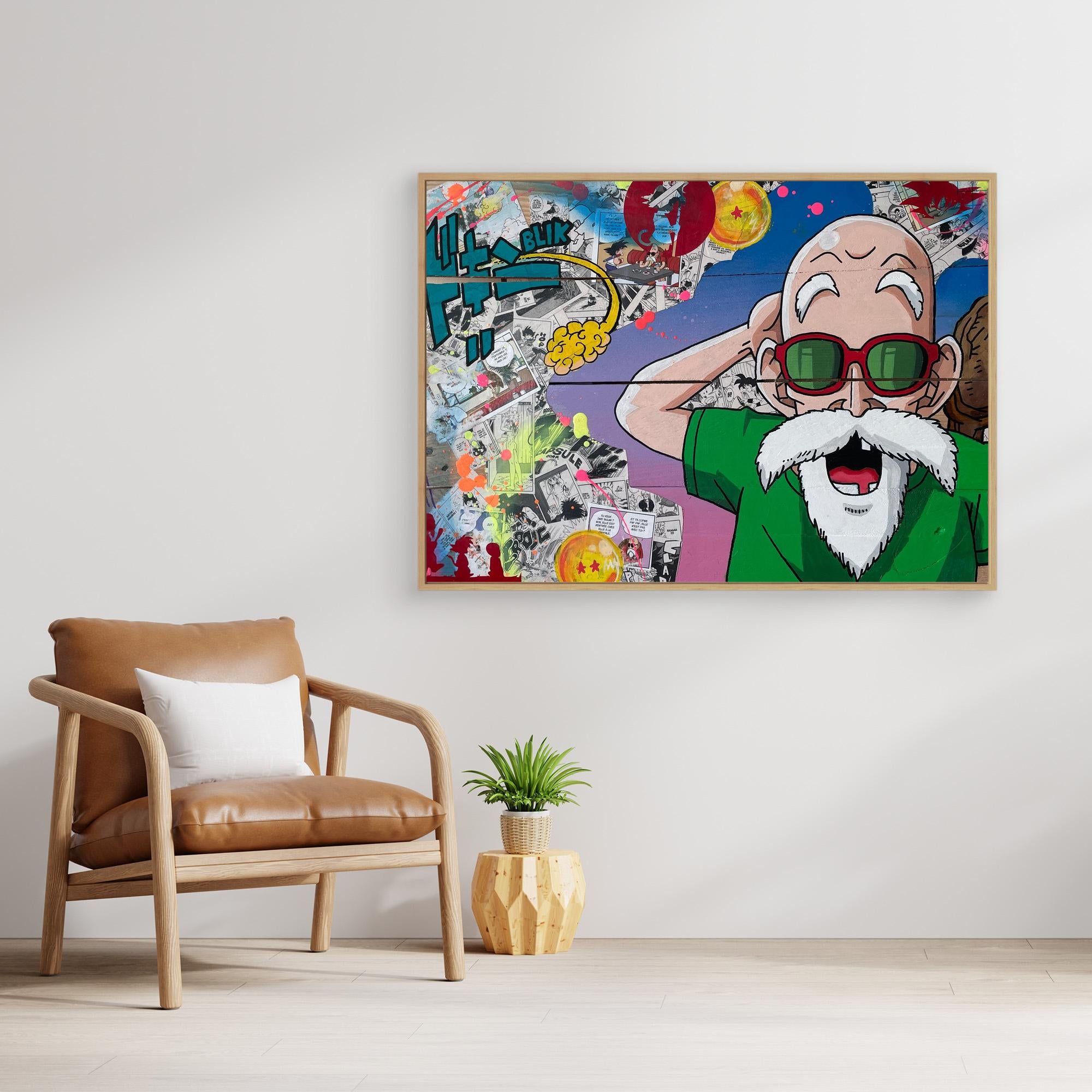 Tortue Géniale reproduction officielle sur toile de l'œuvre de Vincent STREIFF