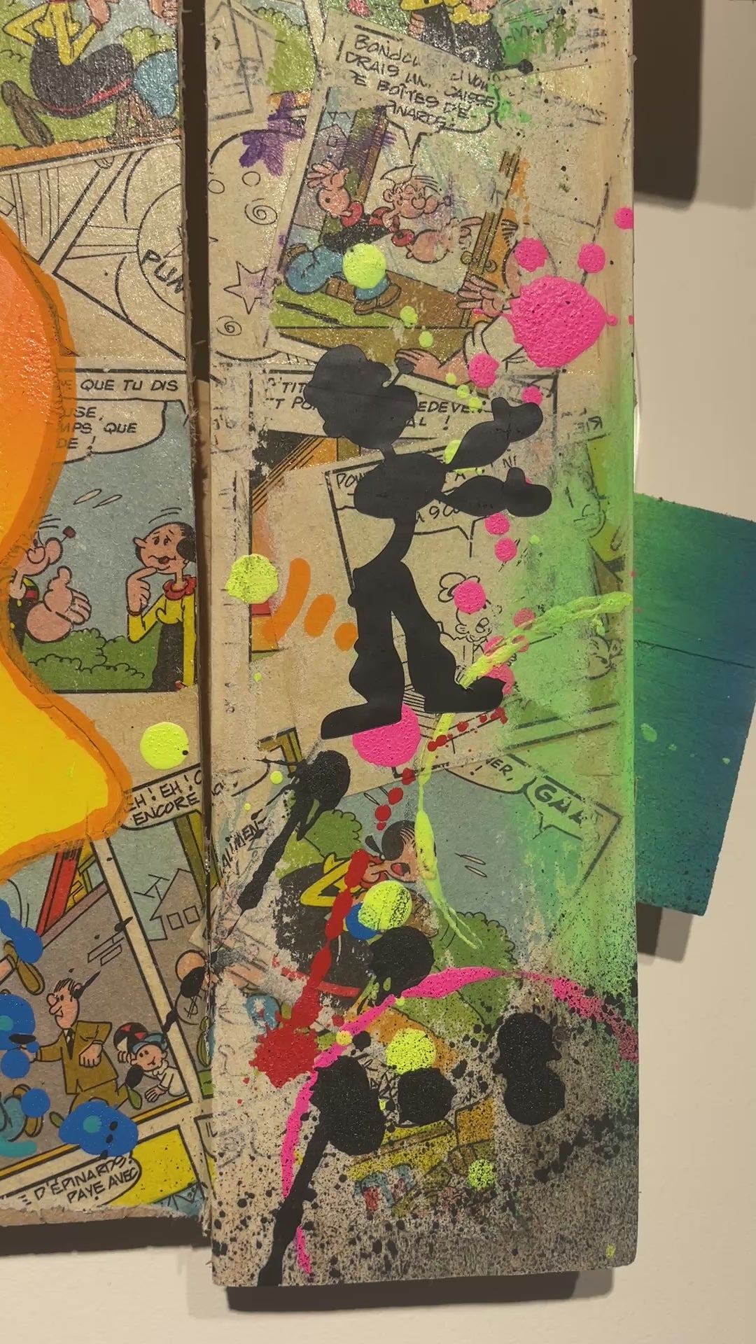 Tableau pop art Popeye la force