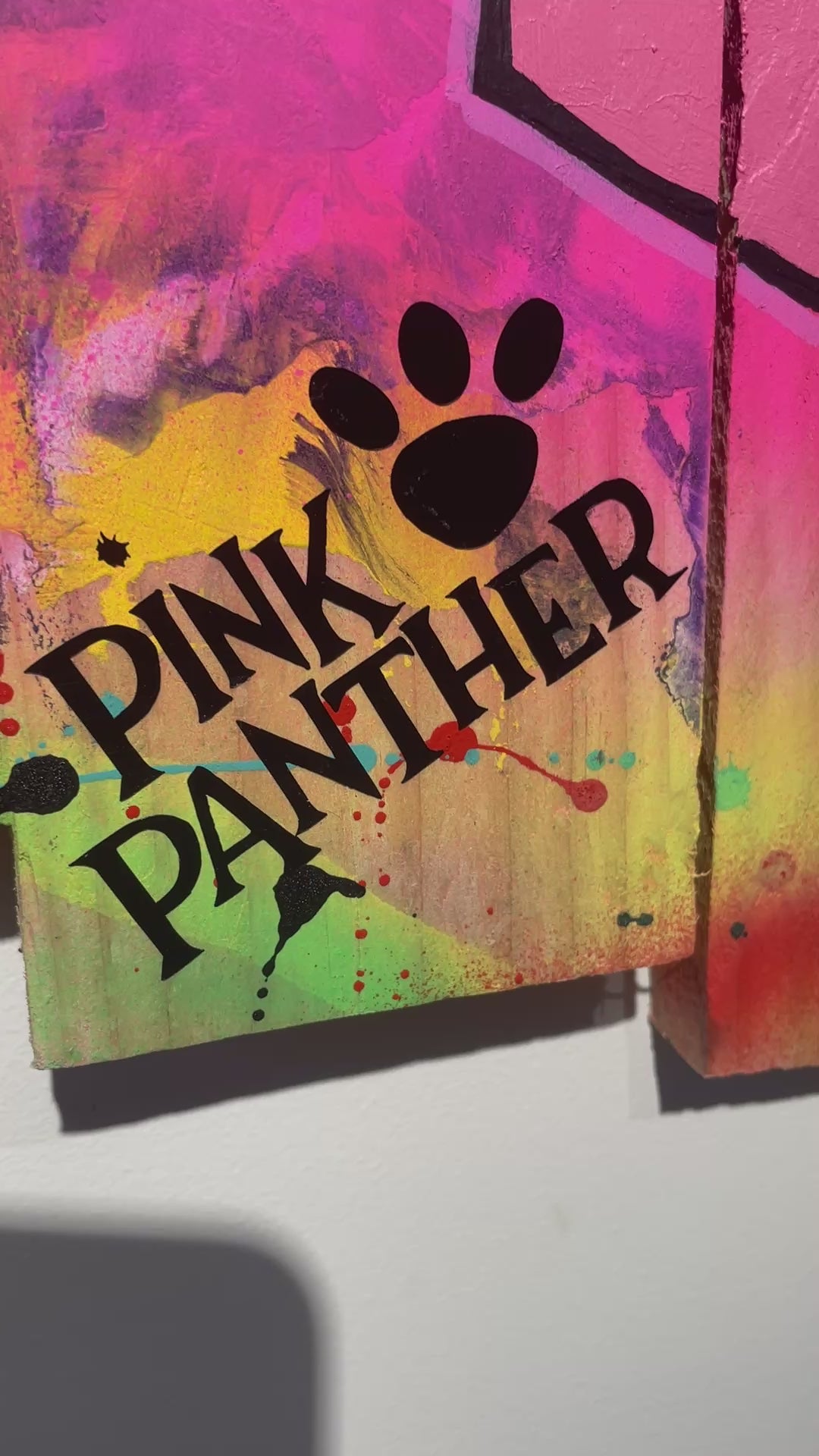 Tableau Pop Art Pink Panther