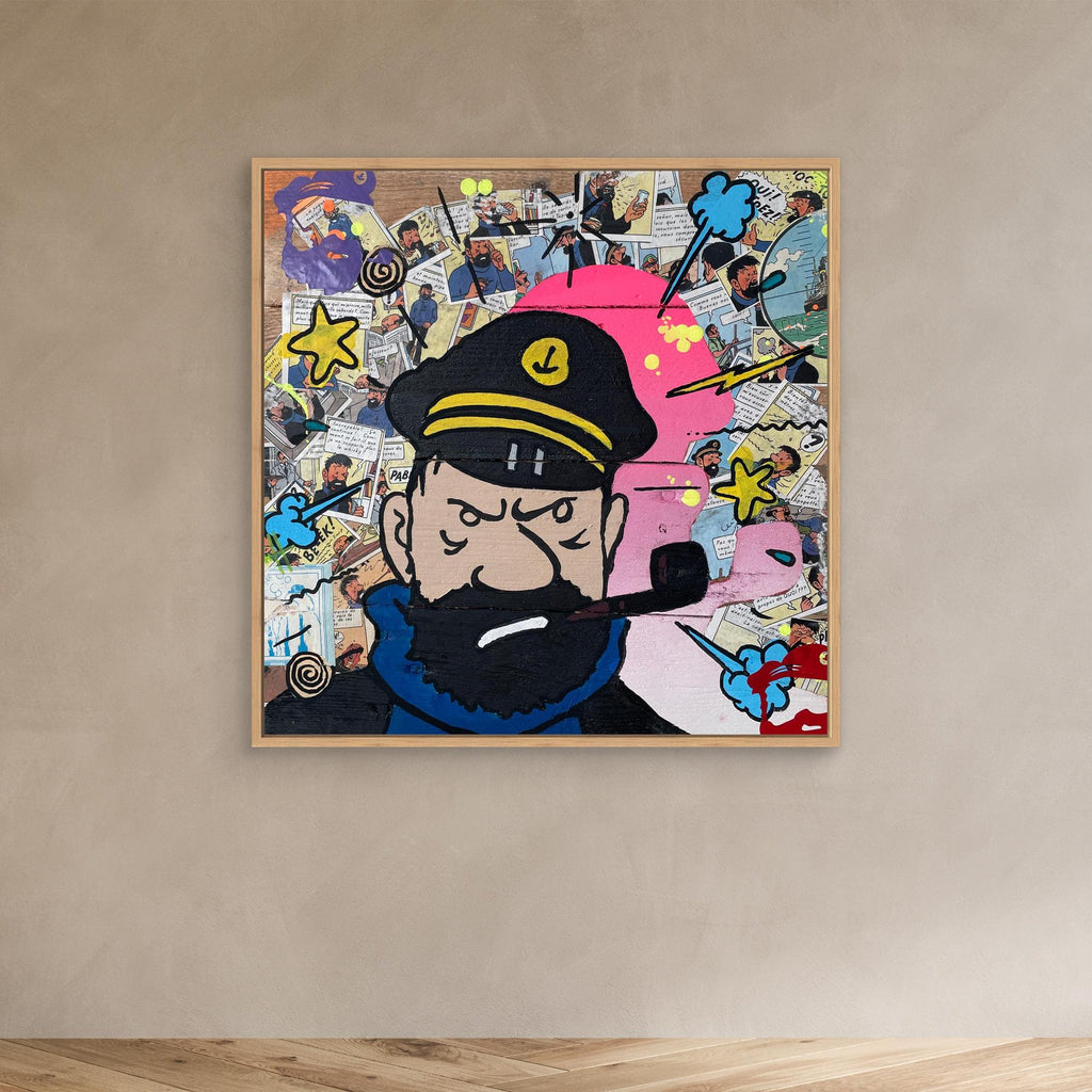 Capitaine face reproduction officielle sur toile