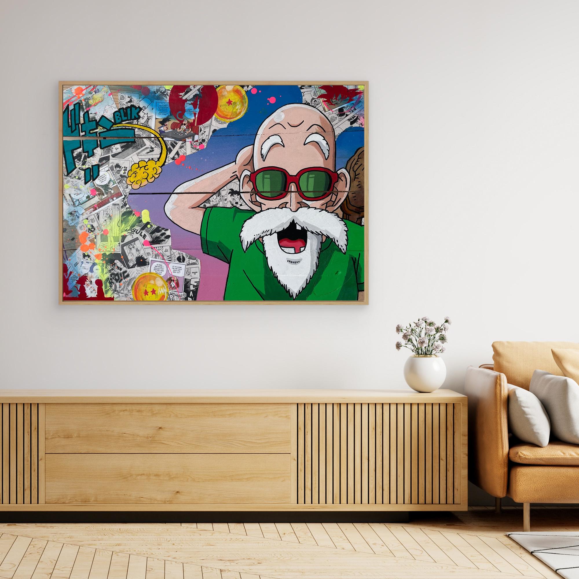 Tortue Géniale reproduction officielle sur toile de l'œuvre de Vincent STREIFF