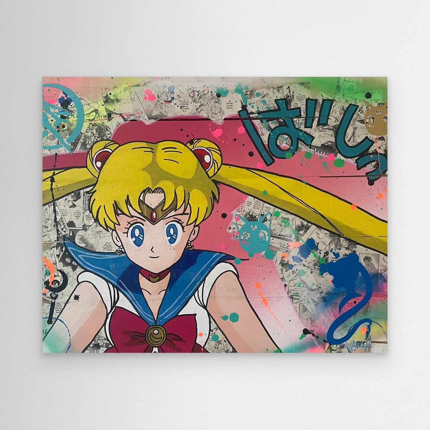 Sailor Moon impression sur toile de l'œuvre originale de Vincent STREIFF