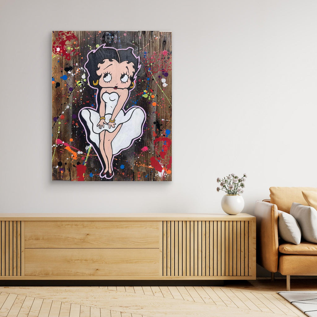Betty Boop reporduction officielle sur toile