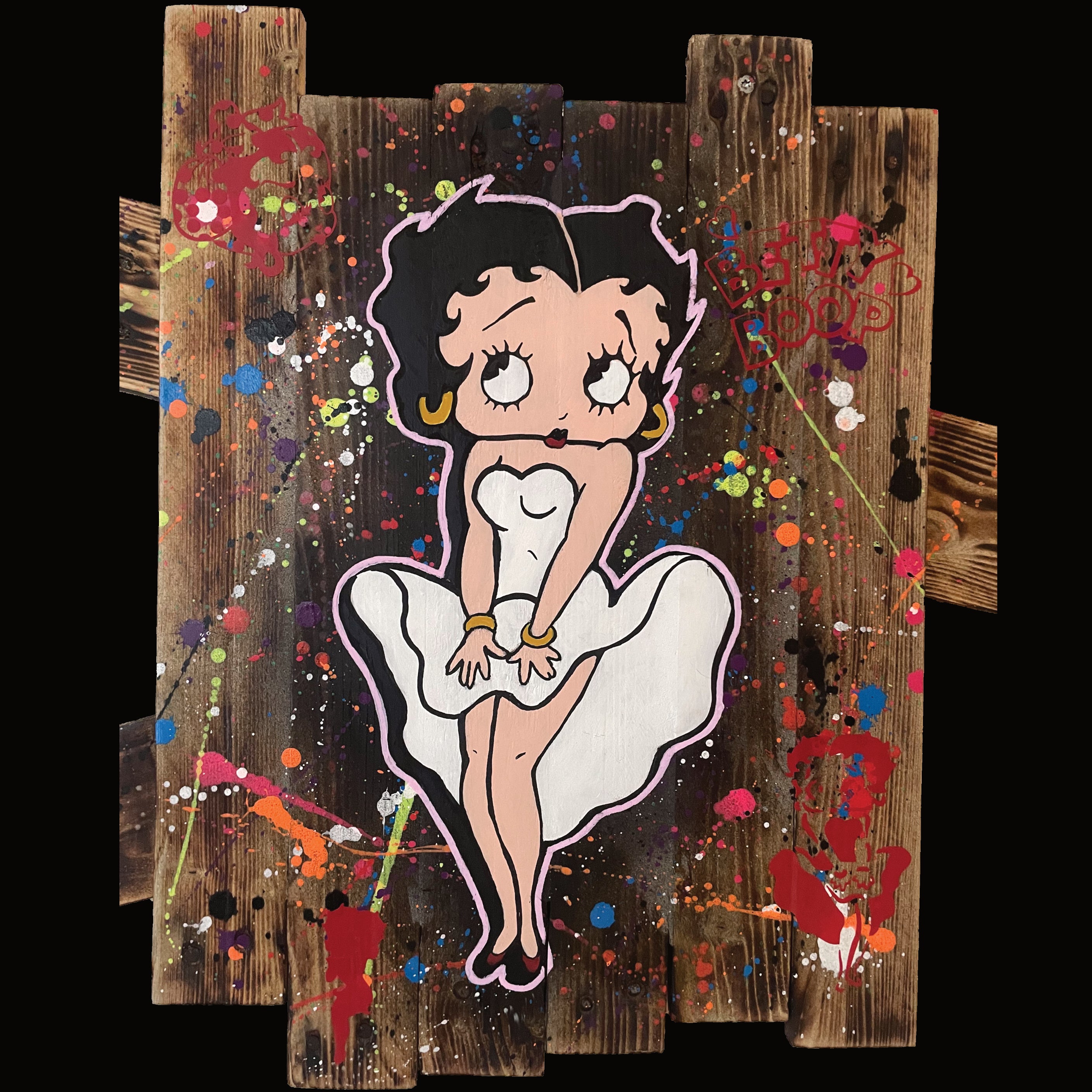 Tableau Pop art Betty BOOP hommage