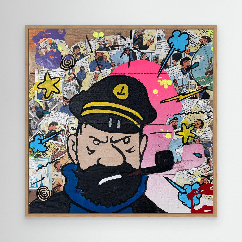 Capitaine face reproduction officielle sur toile