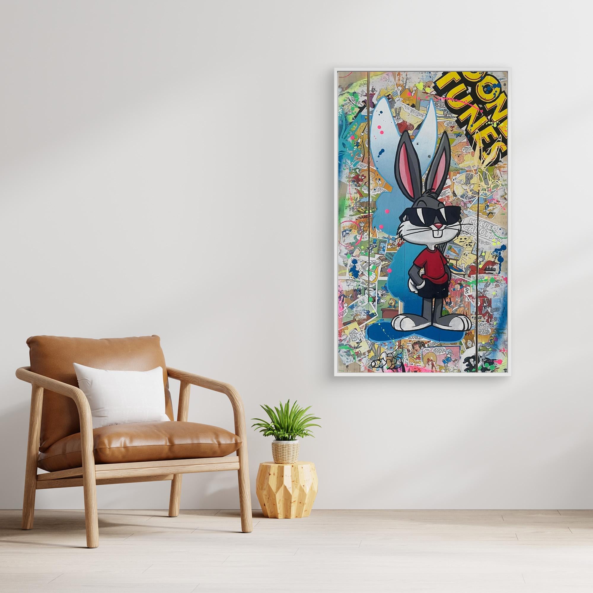 Bunny City Reproduction officielle sur toile