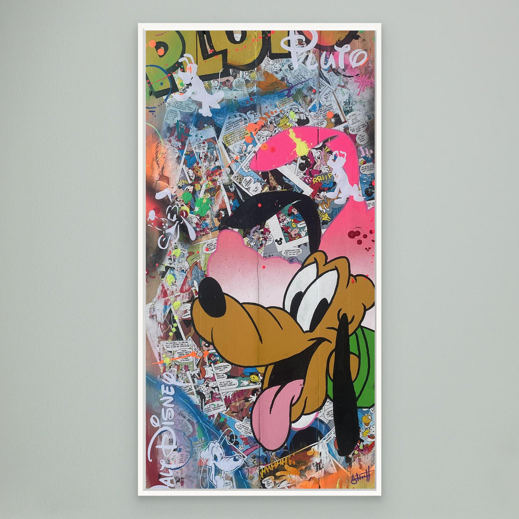 Pluto reproduction officielle sur toile de l'œuvre de Vincent STREIFF