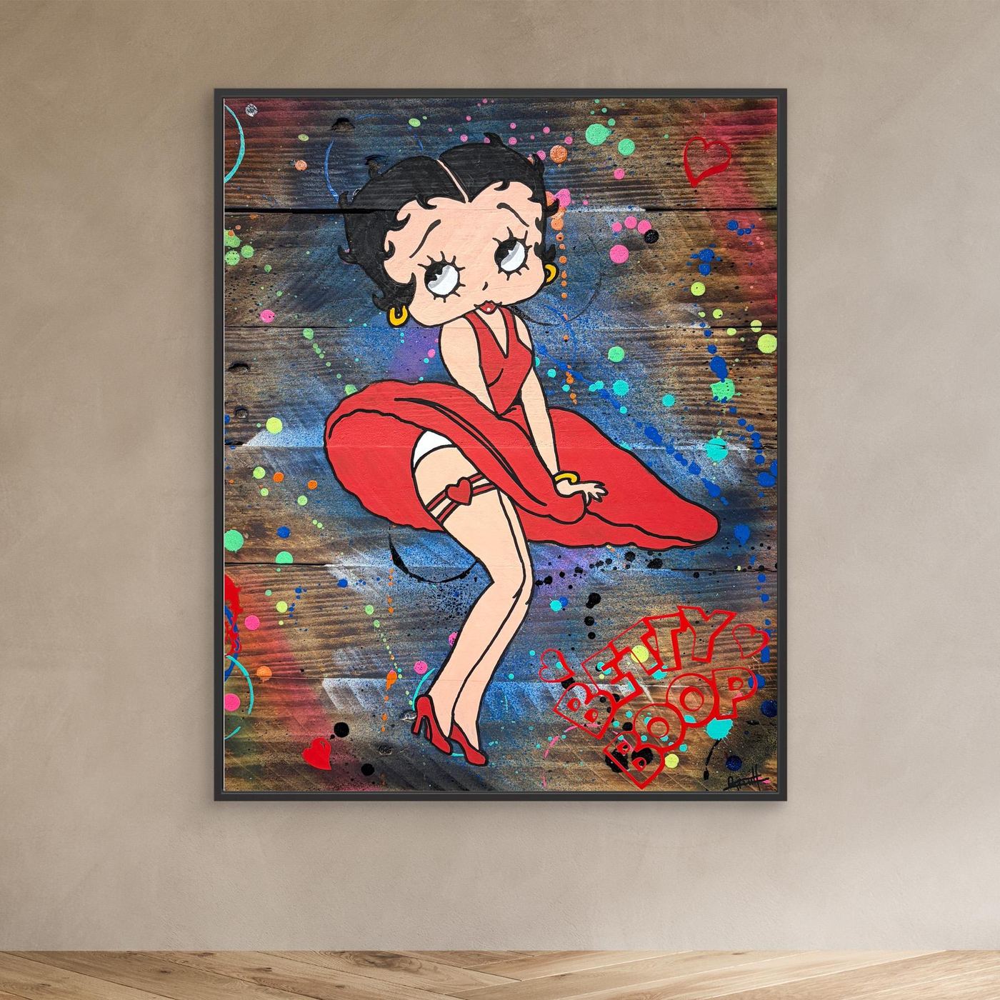 Betty Boop Rouge impression de l'œuvre originale de Vincent STREIFF