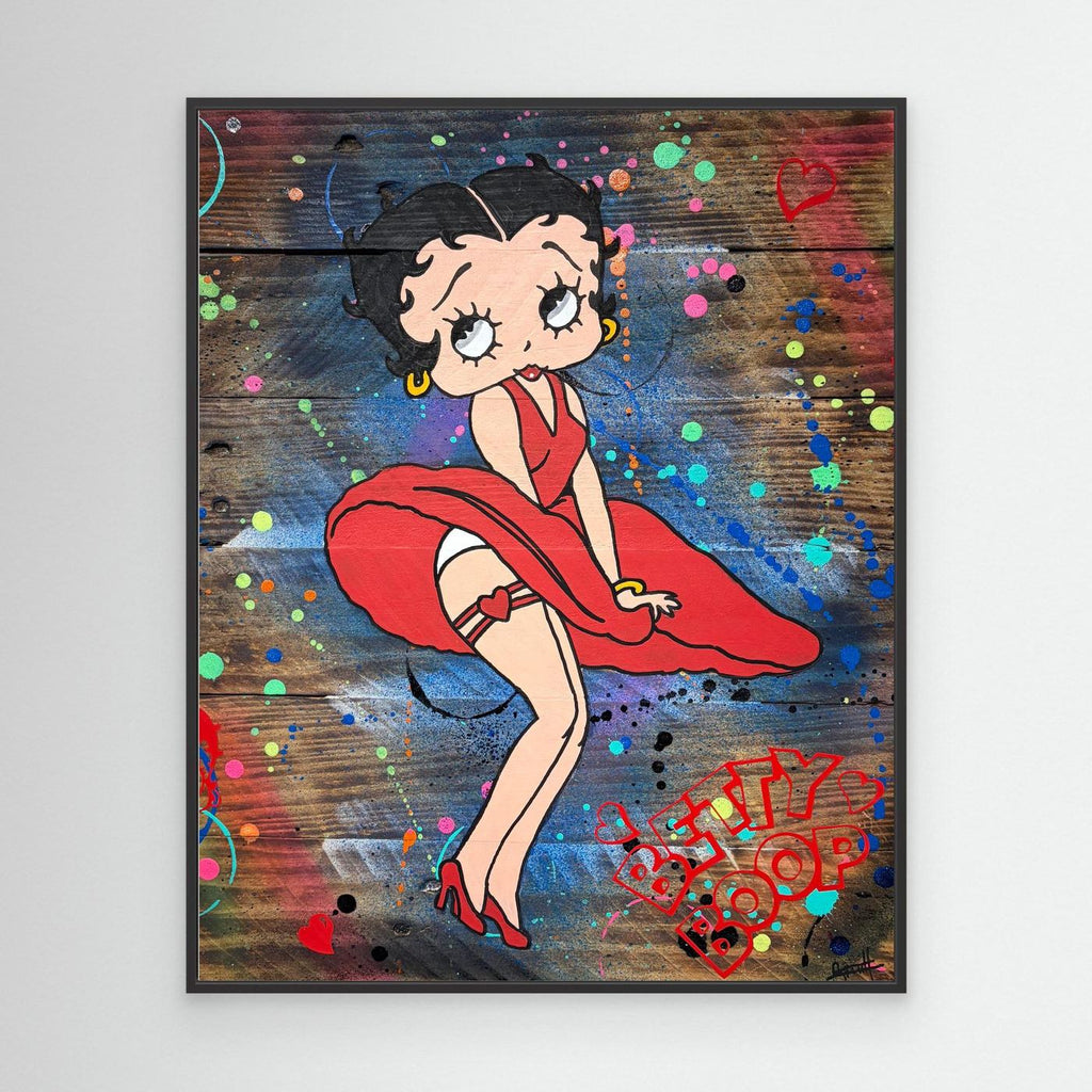 Betty Boop Rouge impression de l'œuvre originale de Vincent STREIFF