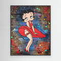 Betty Boop Rouge impression de l'œuvre originale de Vincent STREIFF