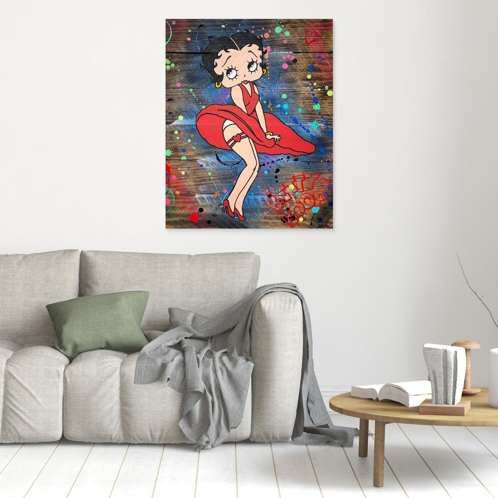 Betty Boop Rouge impression de l'œuvre originale de Vincent STREIFF
