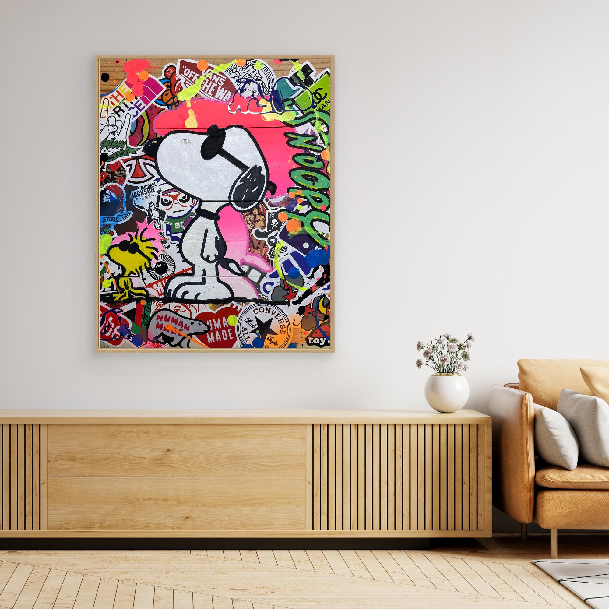 Snoopy reproduction officielle sur toile