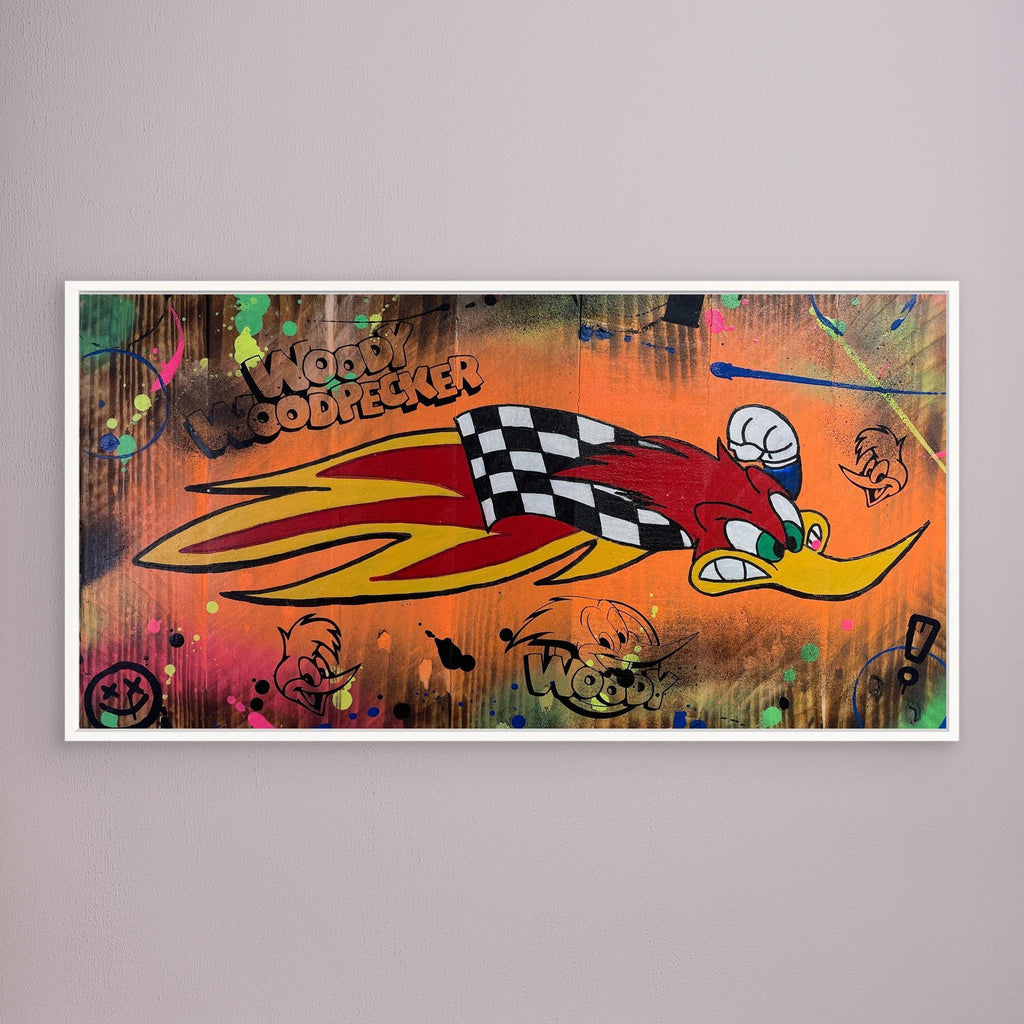 Woody Woodpecke reproduction officielle sur toile de l'œuvre de Vincent STREIFF