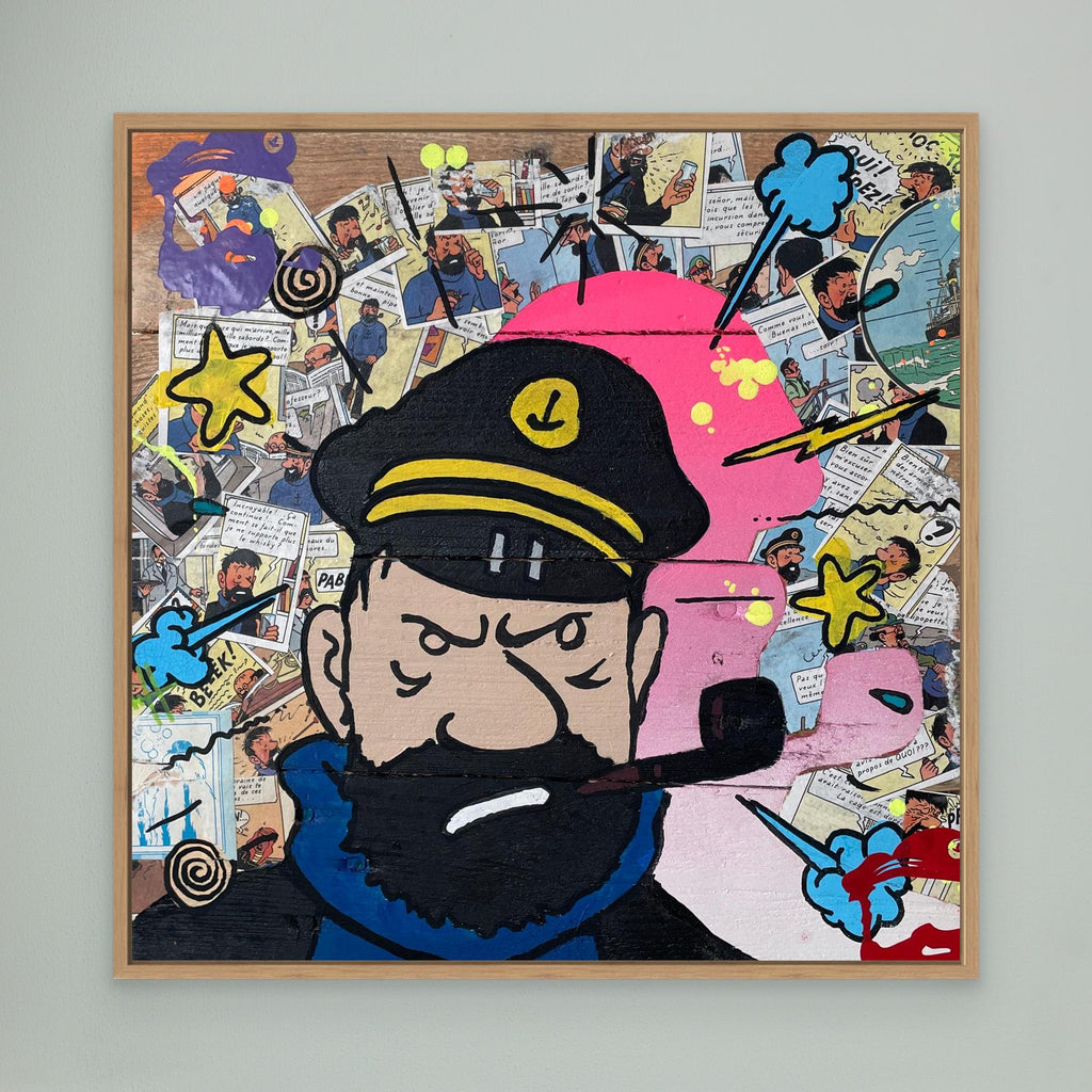 Capitaine face reproduction officielle sur toile