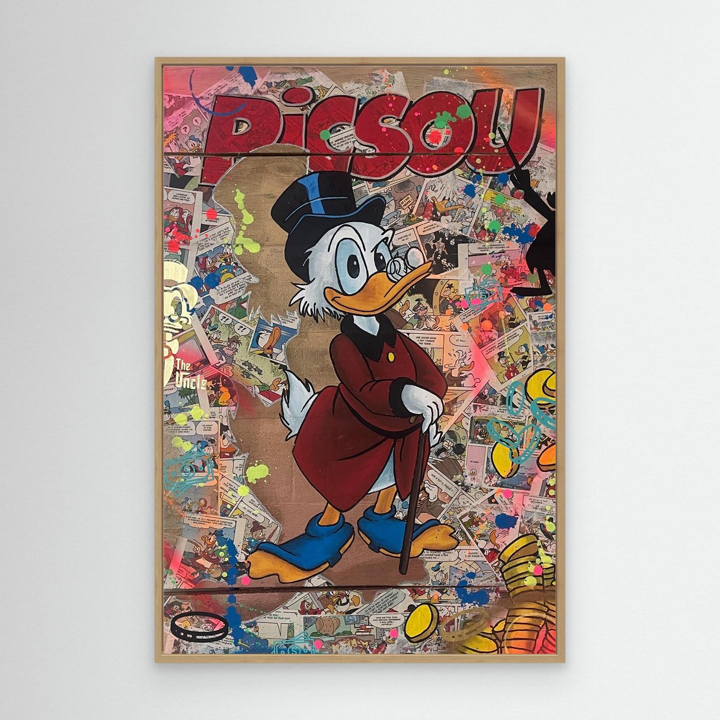 Picsou impression sur toile de l'œuvre originale de Vincent STREIFF