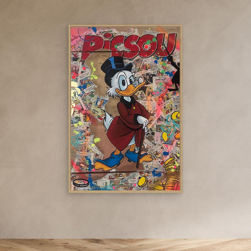 Picsou impression sur toile de l'œuvre originale de Vincent STREIFF