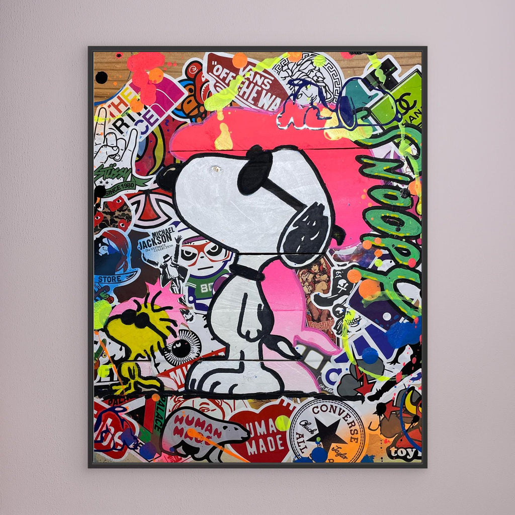 Snoopy reproduction officielle sur toile