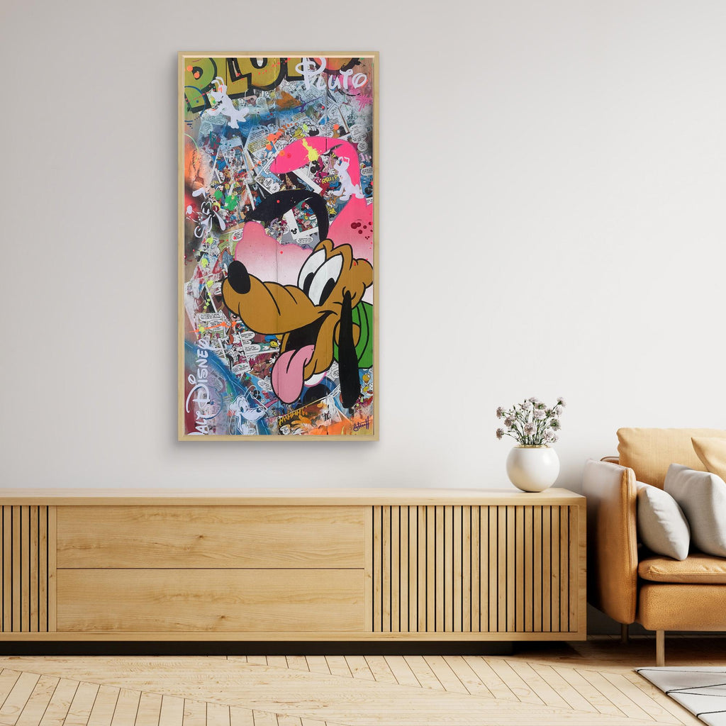 Pluto reproduction officielle sur toile de l'œuvre de Vincent STREIFF