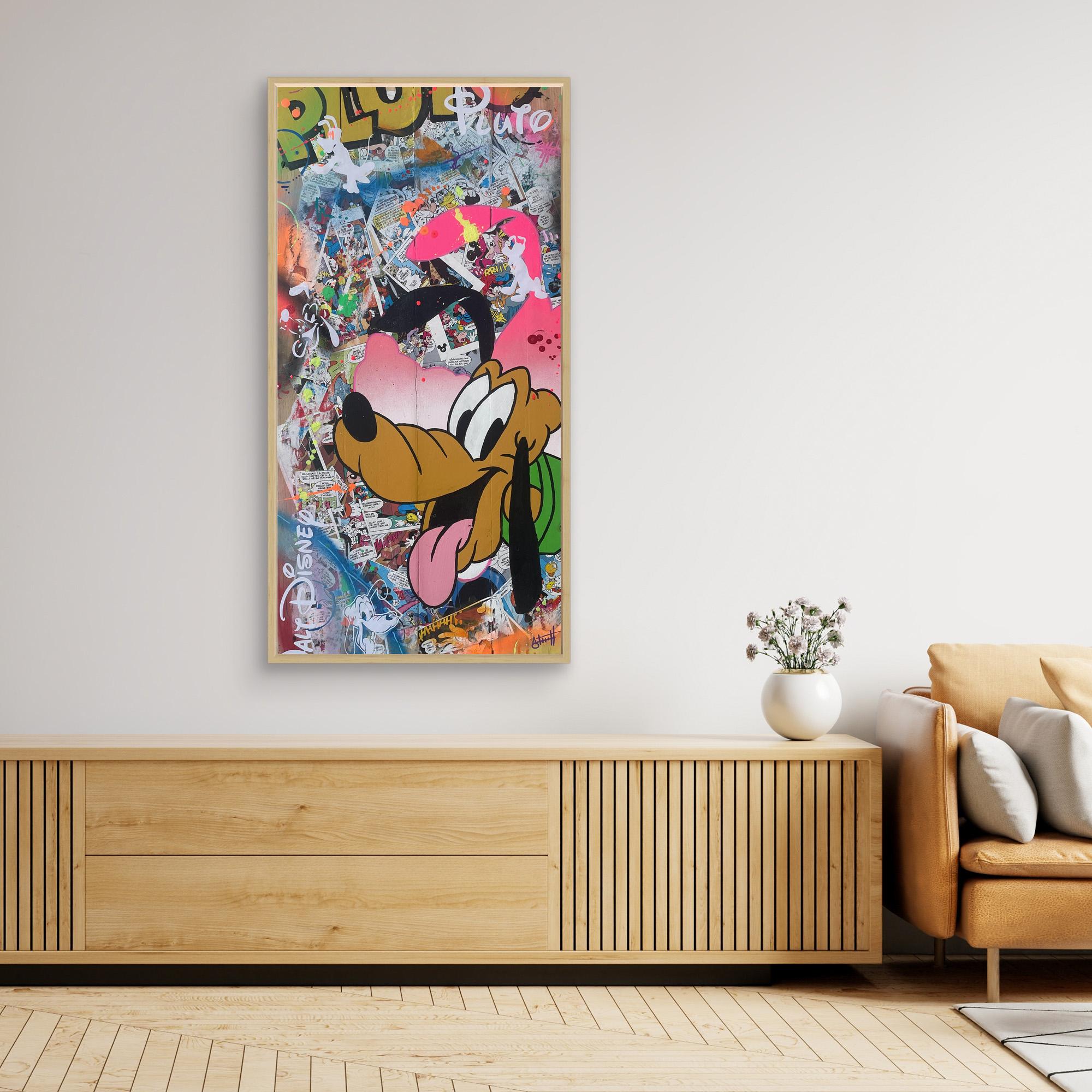 Pluto reproduction officielle sur toile de l'œuvre de Vincent STREIFF