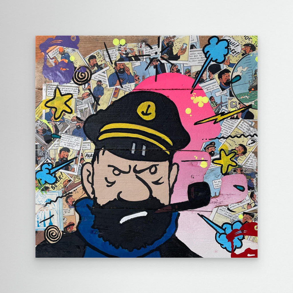 Capitaine face reproduction officielle sur toile